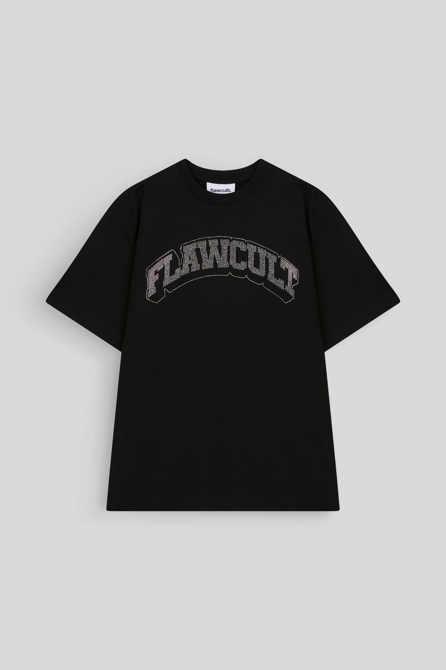 Flawcult Rhinestone Black Tee