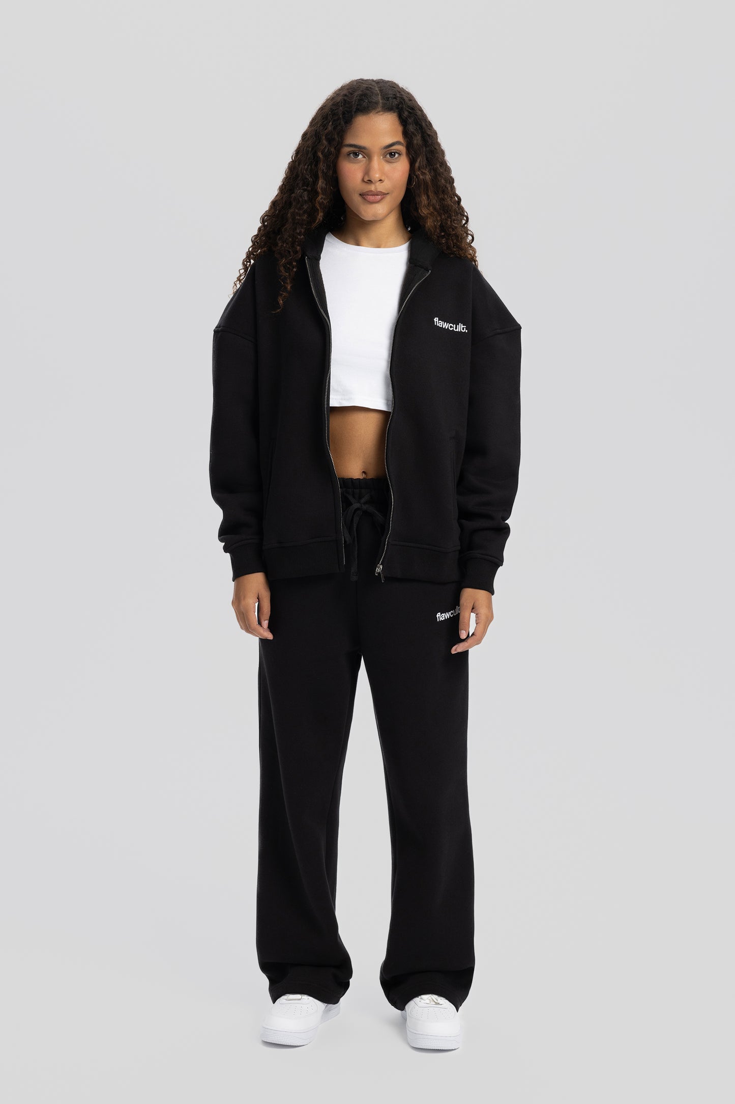 Basic Black Zip Hoodie