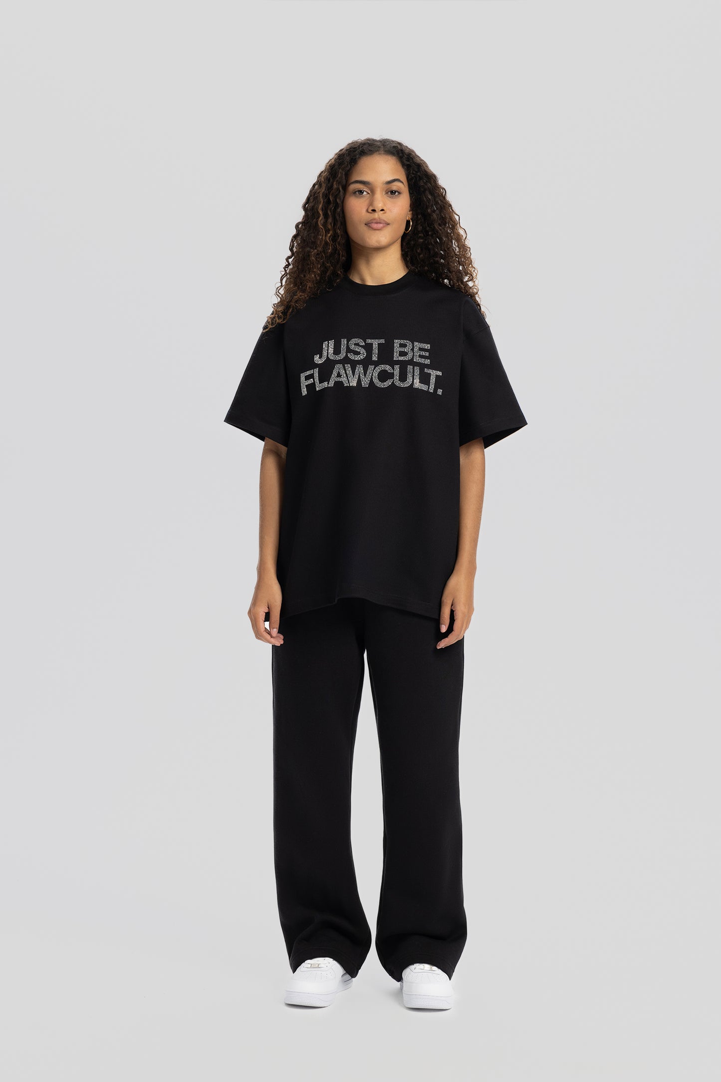 Just Be Flawcult Black Tee