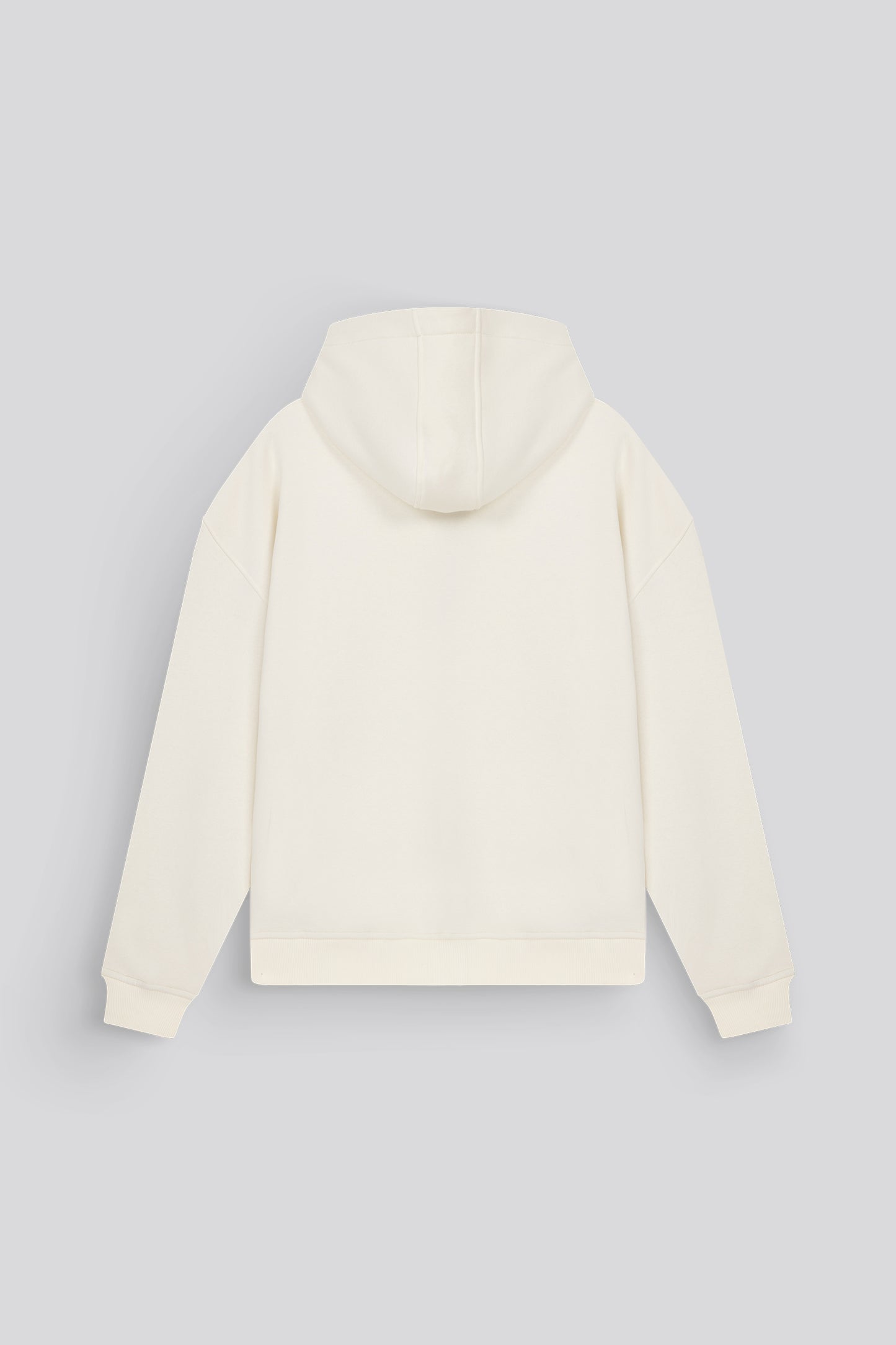 Basic Cream Zip Hoodie