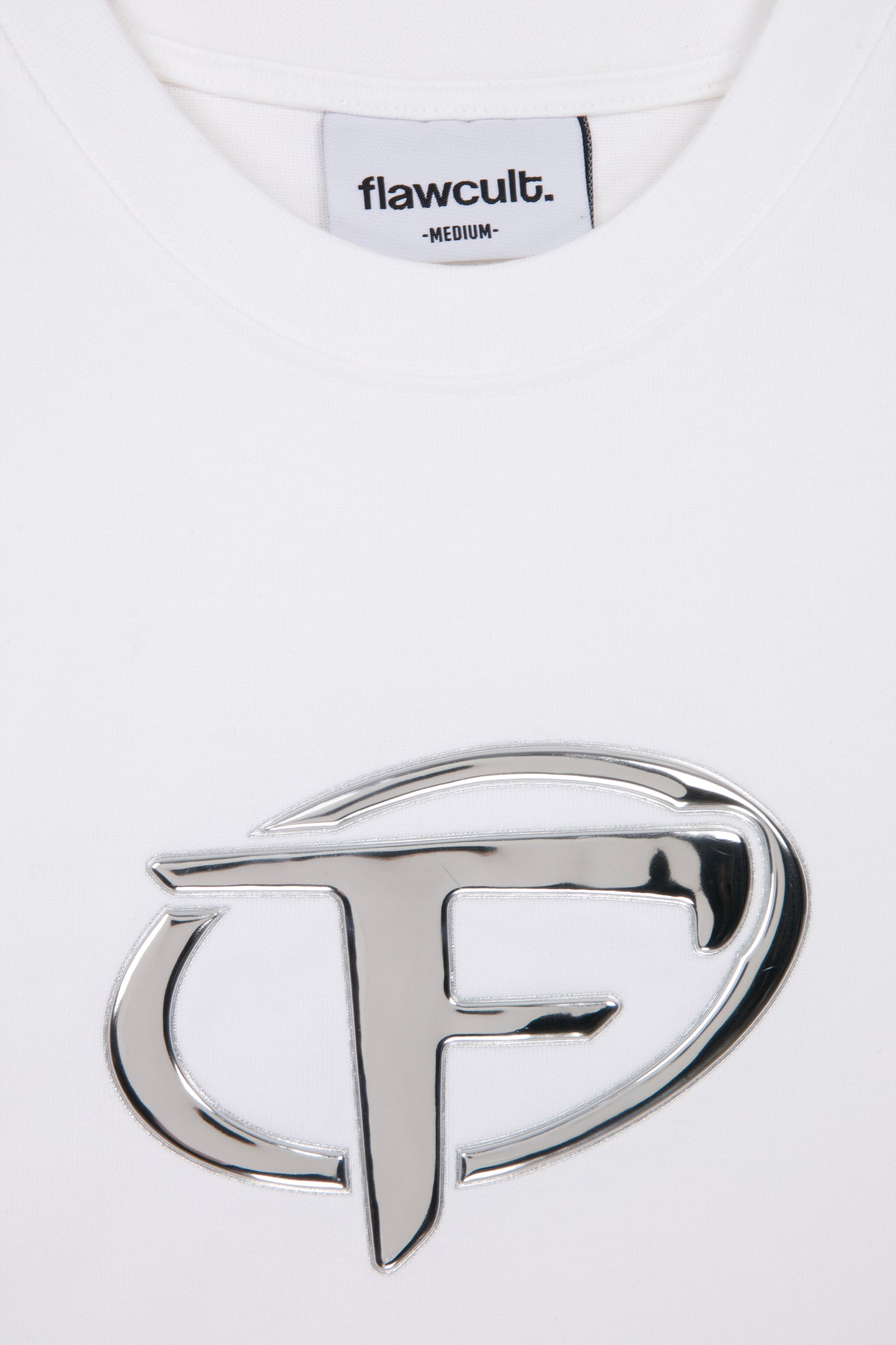 Hype - F Hologram White Print Tee