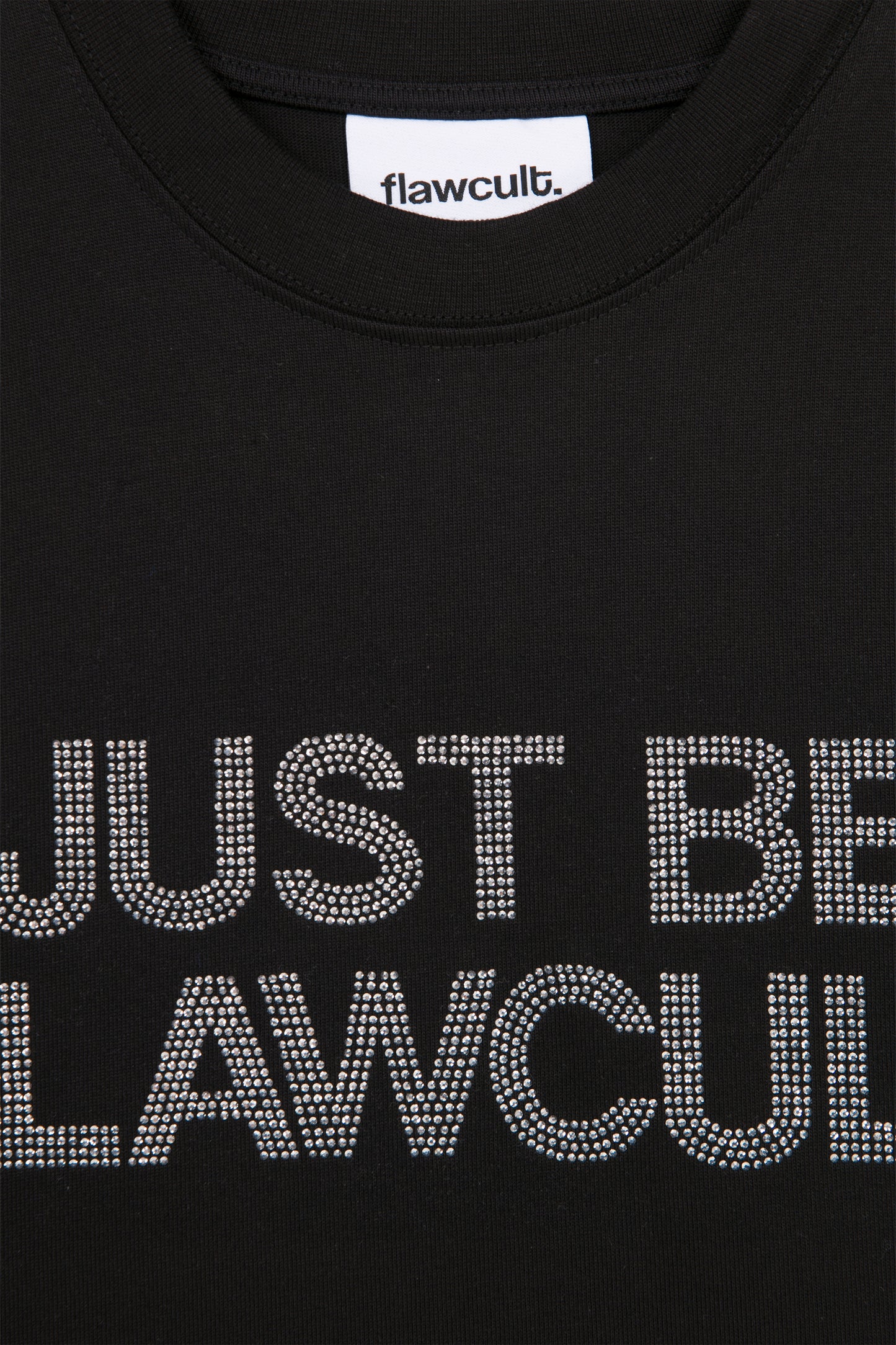 Just Be Flawcult Black Tee