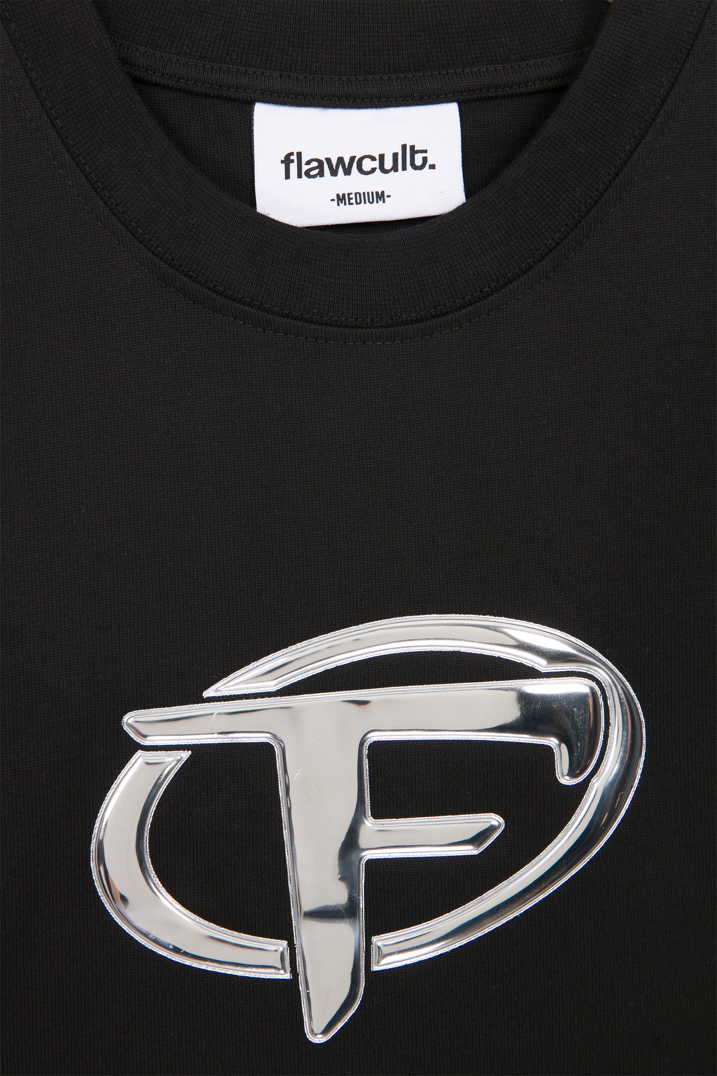 Hype - F Hologram Black Print Tee