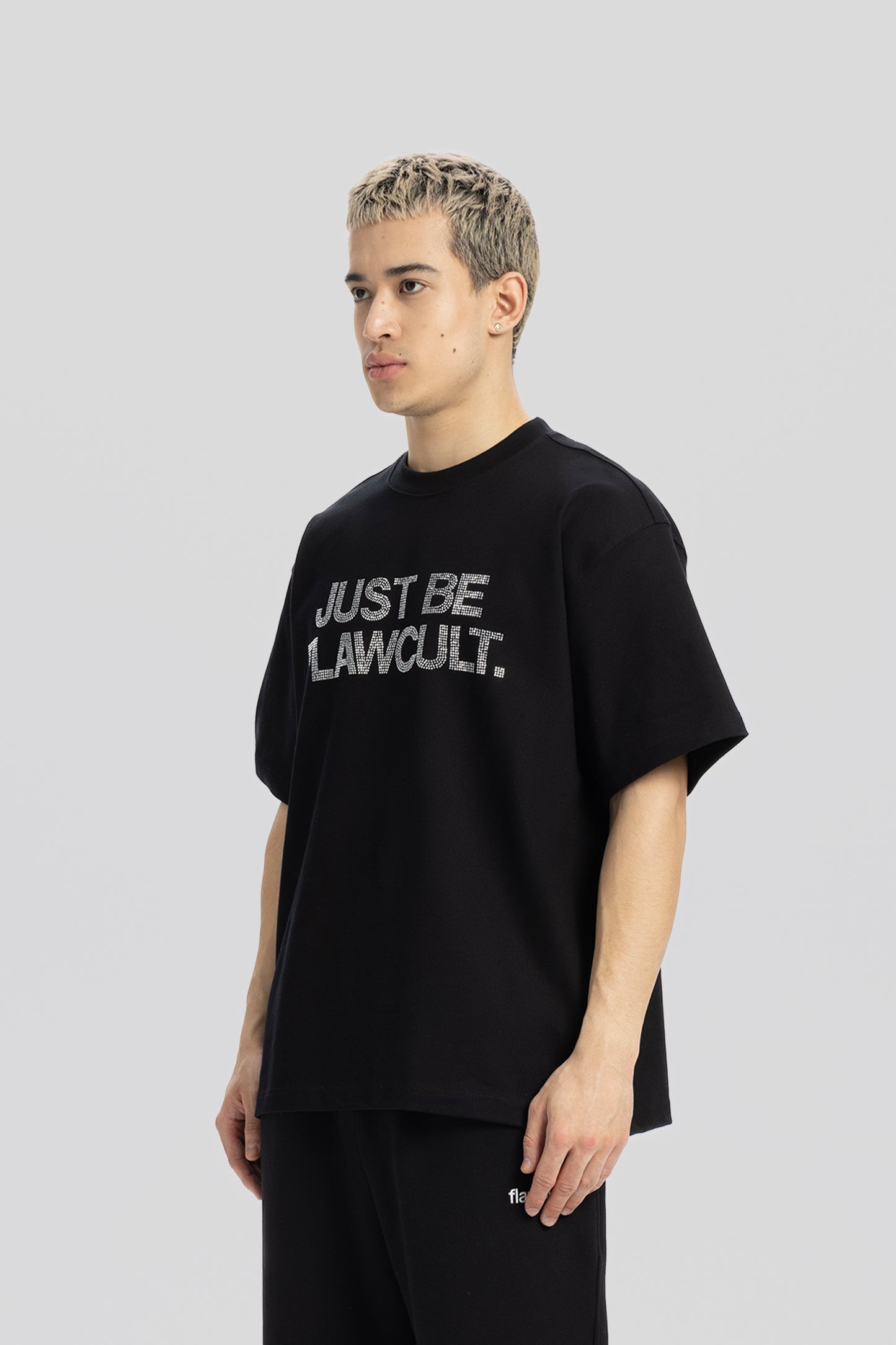 Just Be Flawcult Black Tee