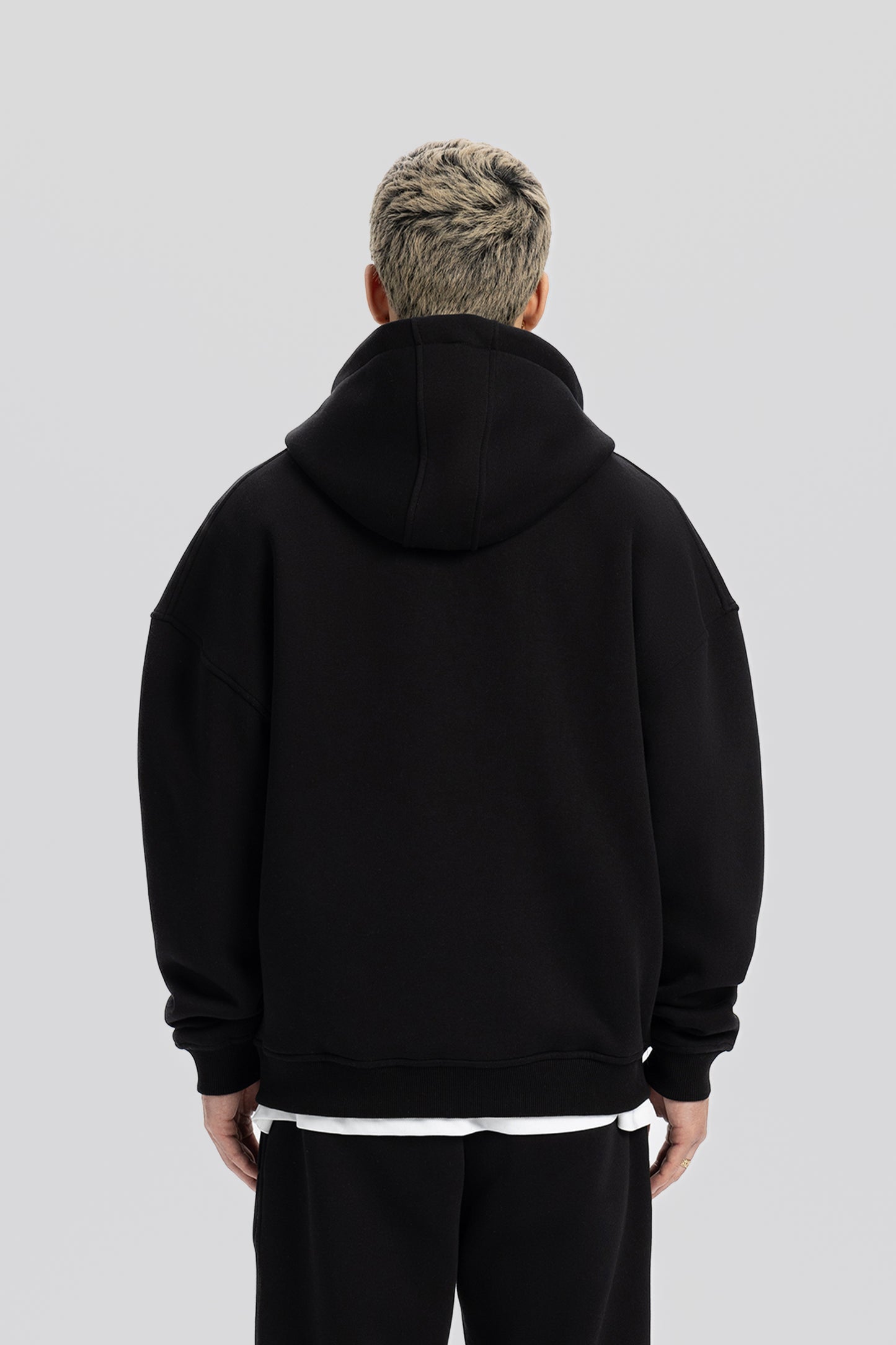 Basic Black Zip Hoodie