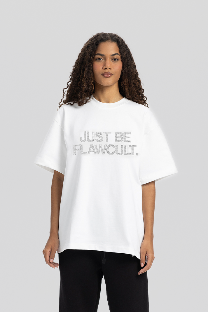 Just Be Flawcult White Tee