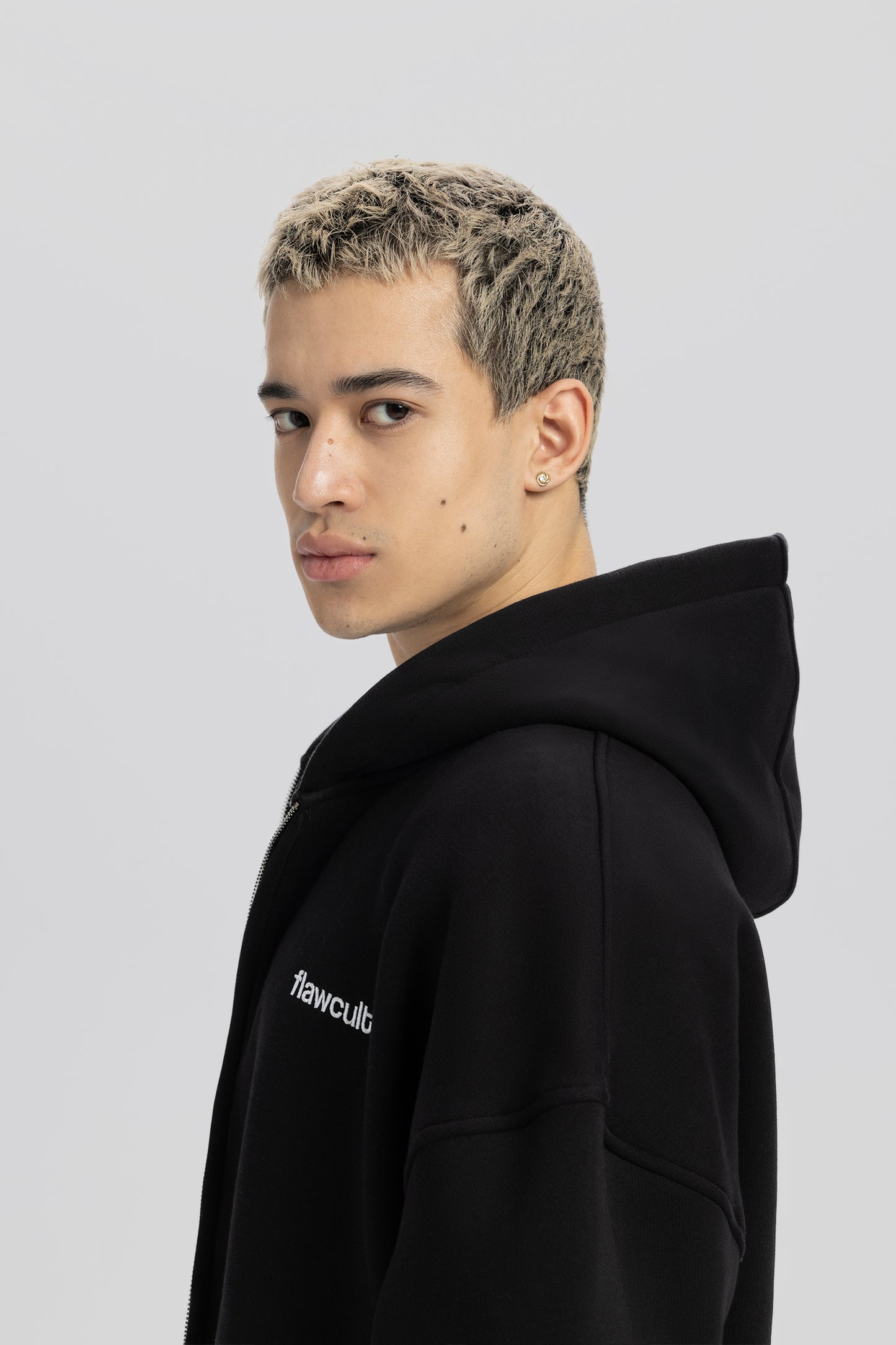 Basic Black Zip Hoodie