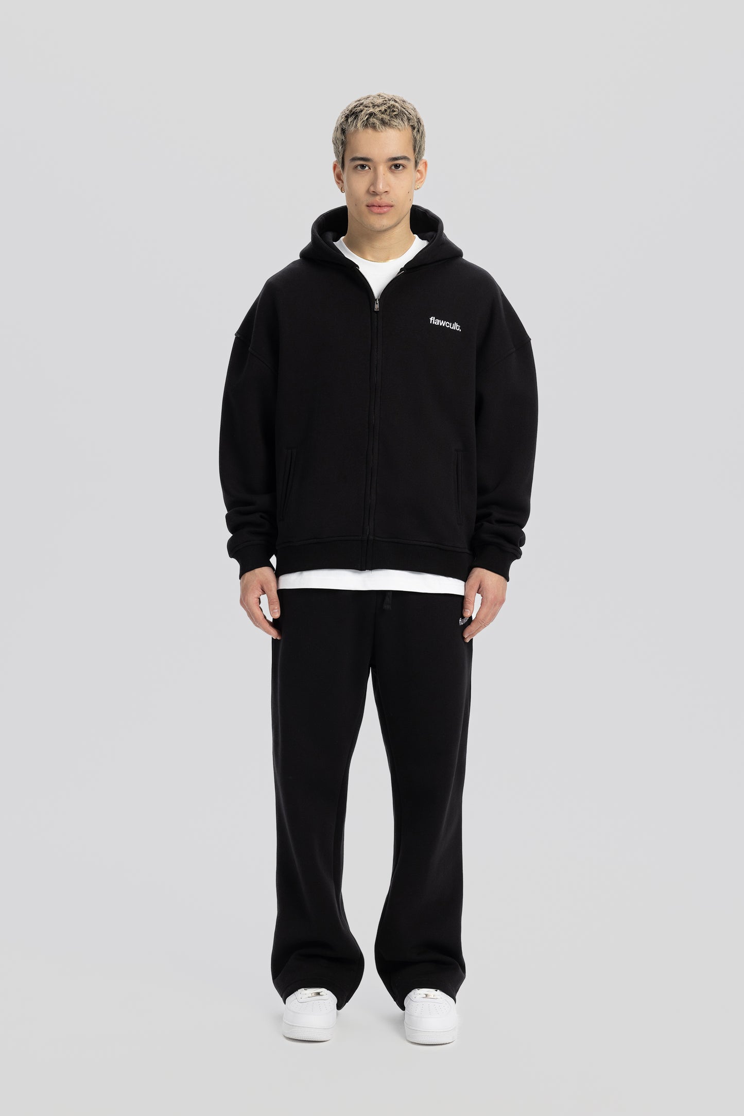 Basic Black Zip Hoodie