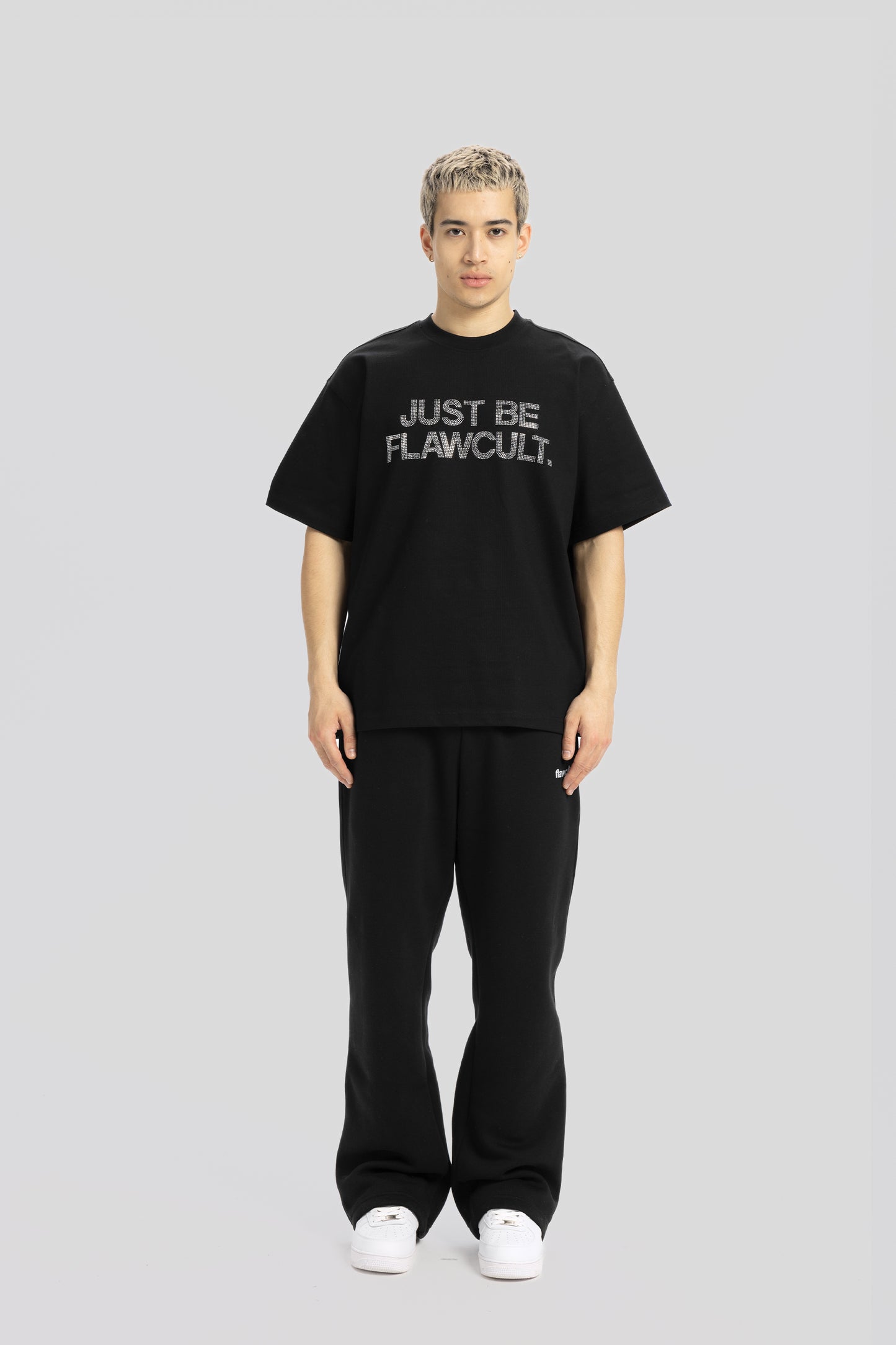Just Be Flawcult Black Tee