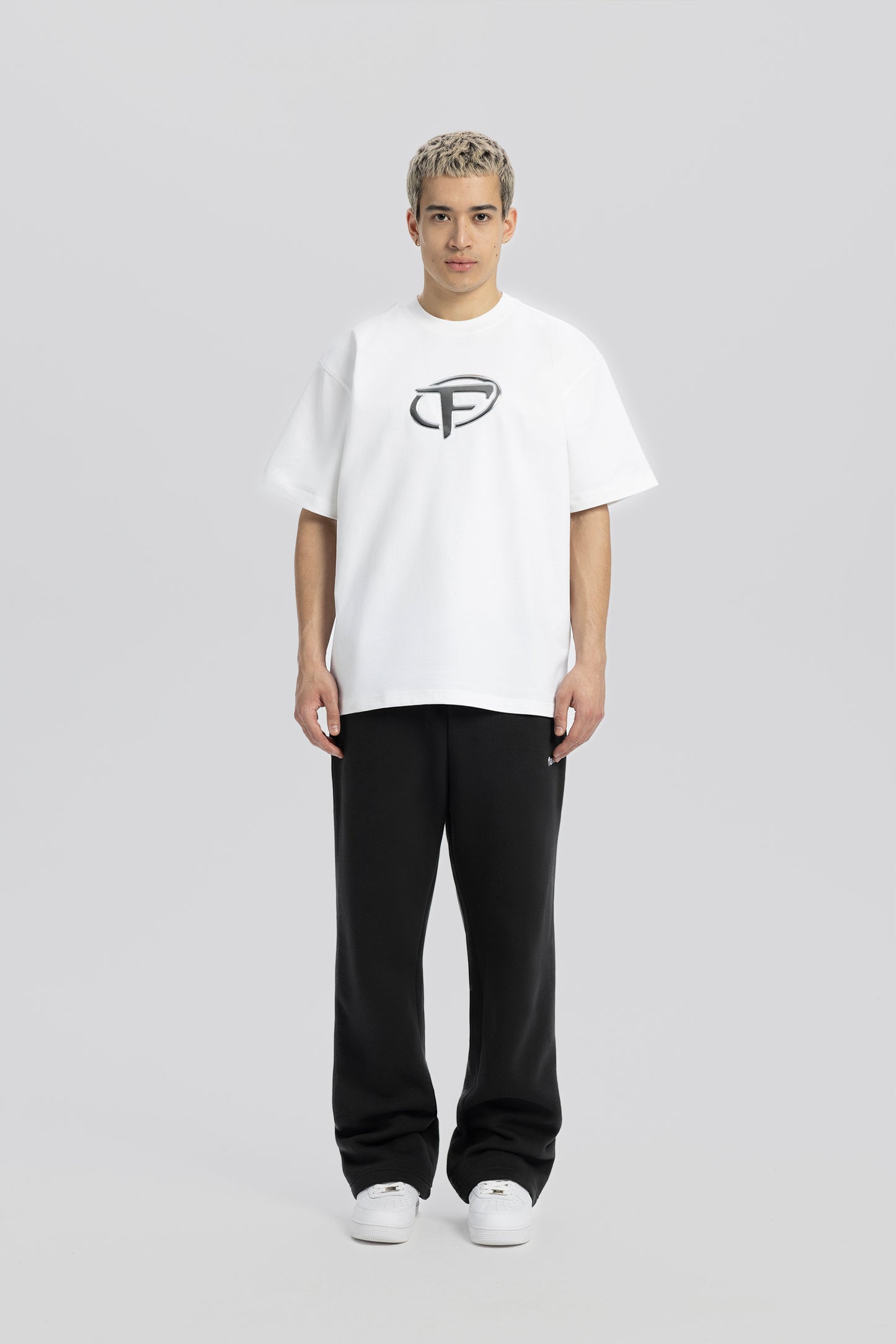 Hype - F Hologram White Print Tee