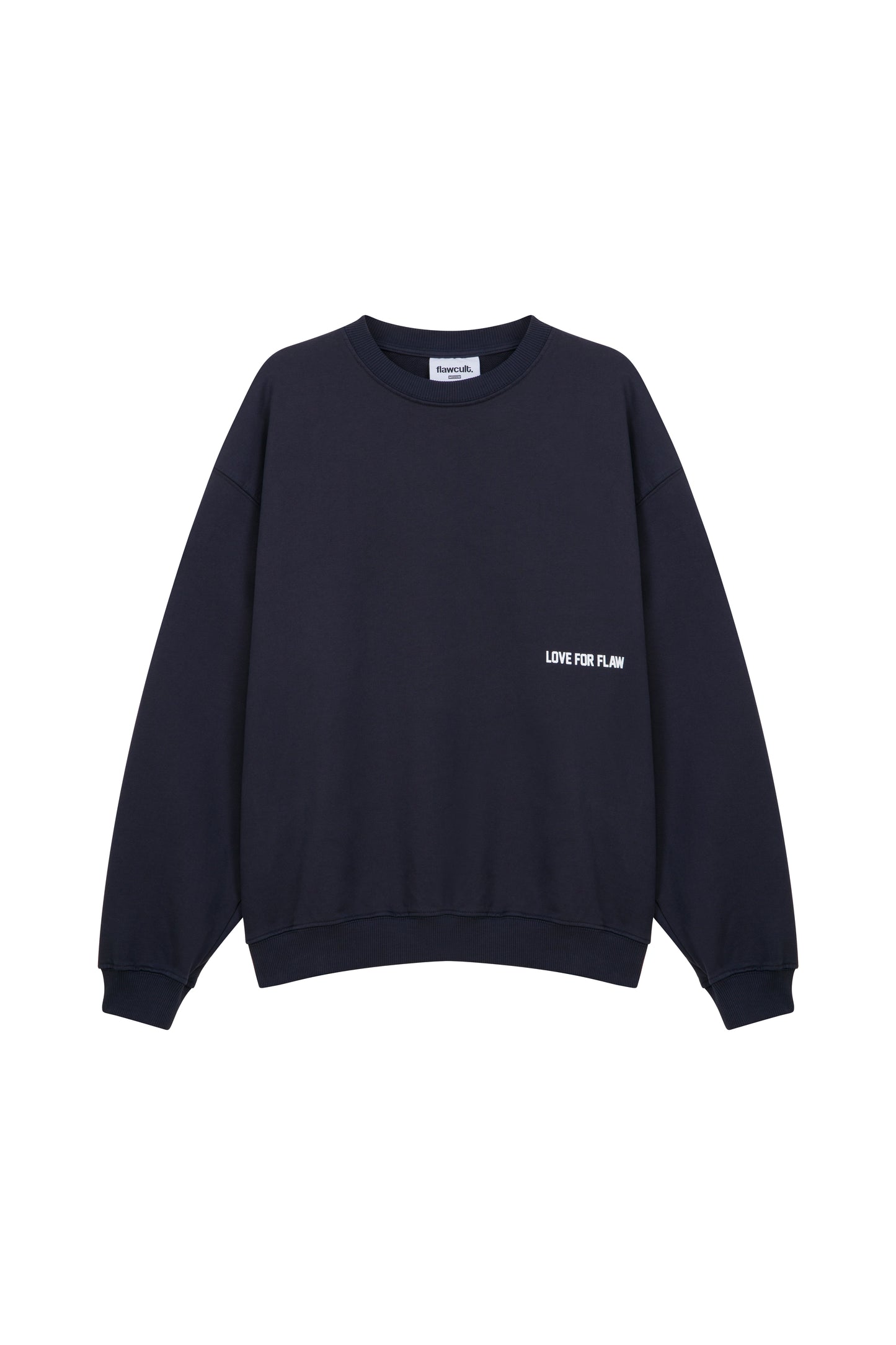 "SHY GIRL" PRINT SWEATSHIRT NAVY