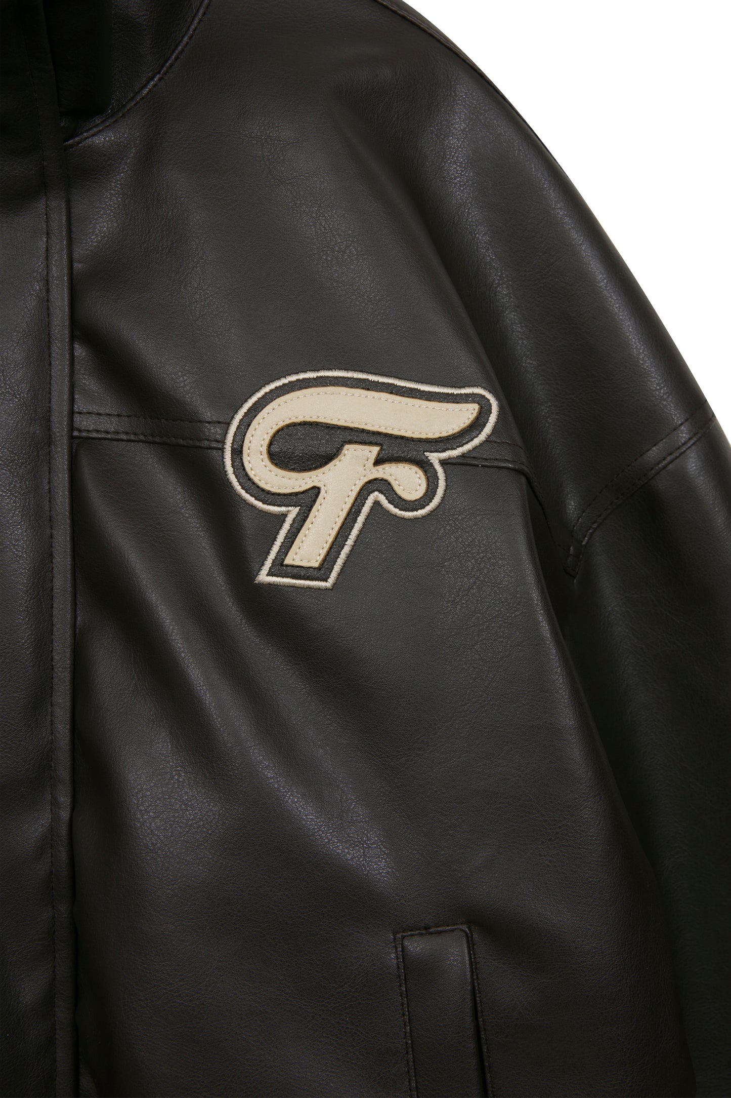 "THE MUST" LEATHER 90'S VINTAGE JACKET BROWN