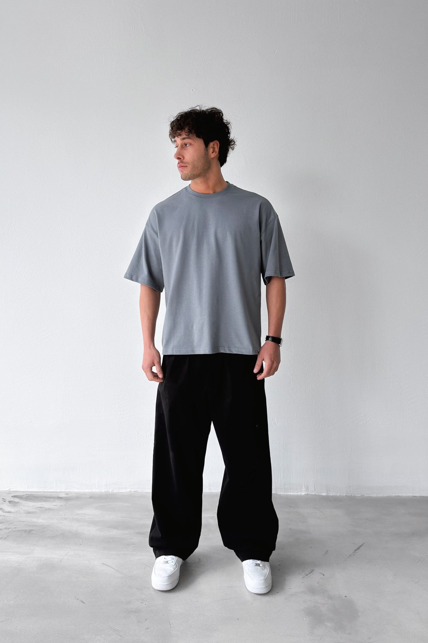 Basic Boxy Fit Grey T-shirt