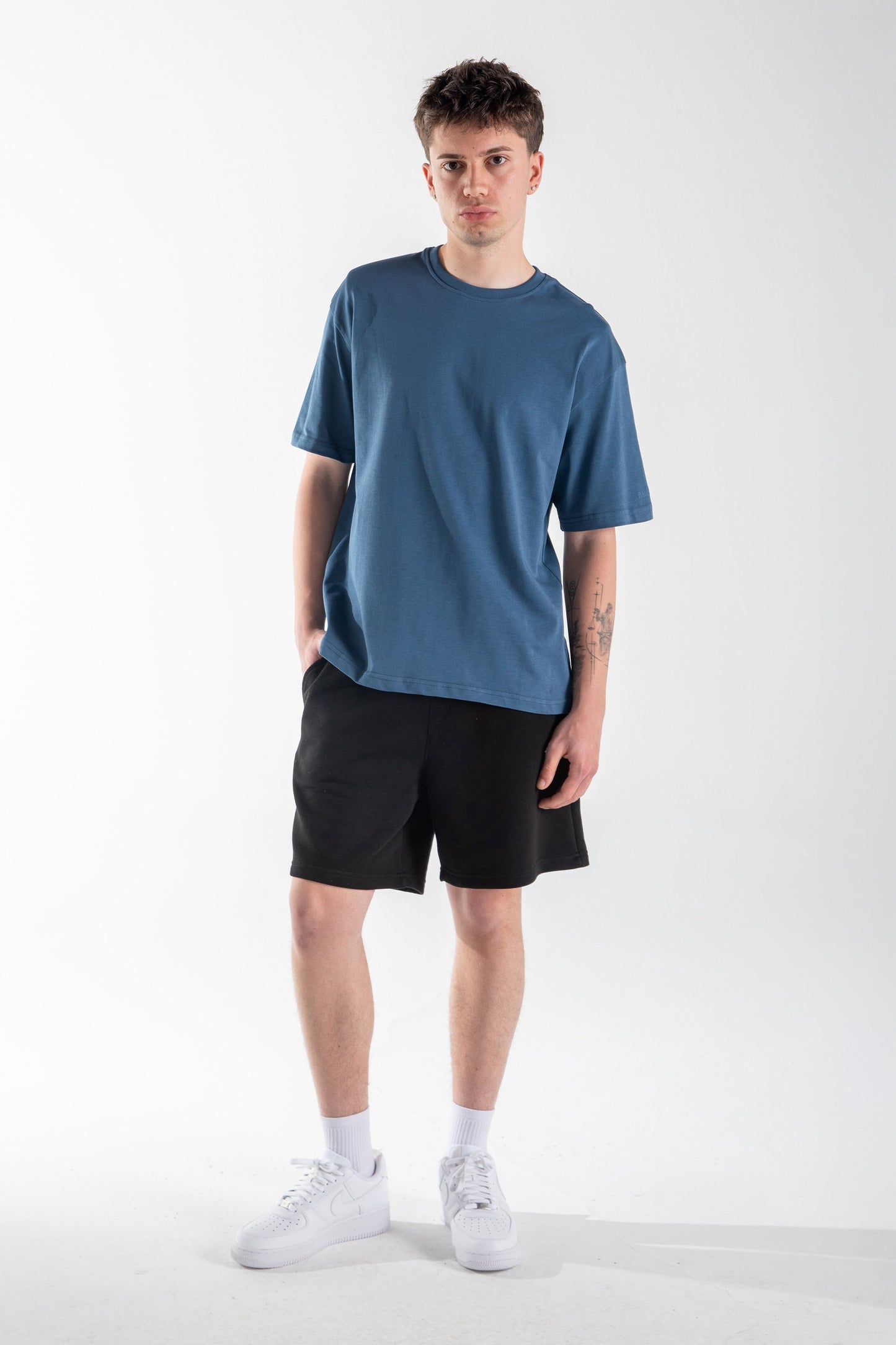 Basic Oversize Fit Indigo T-shirt