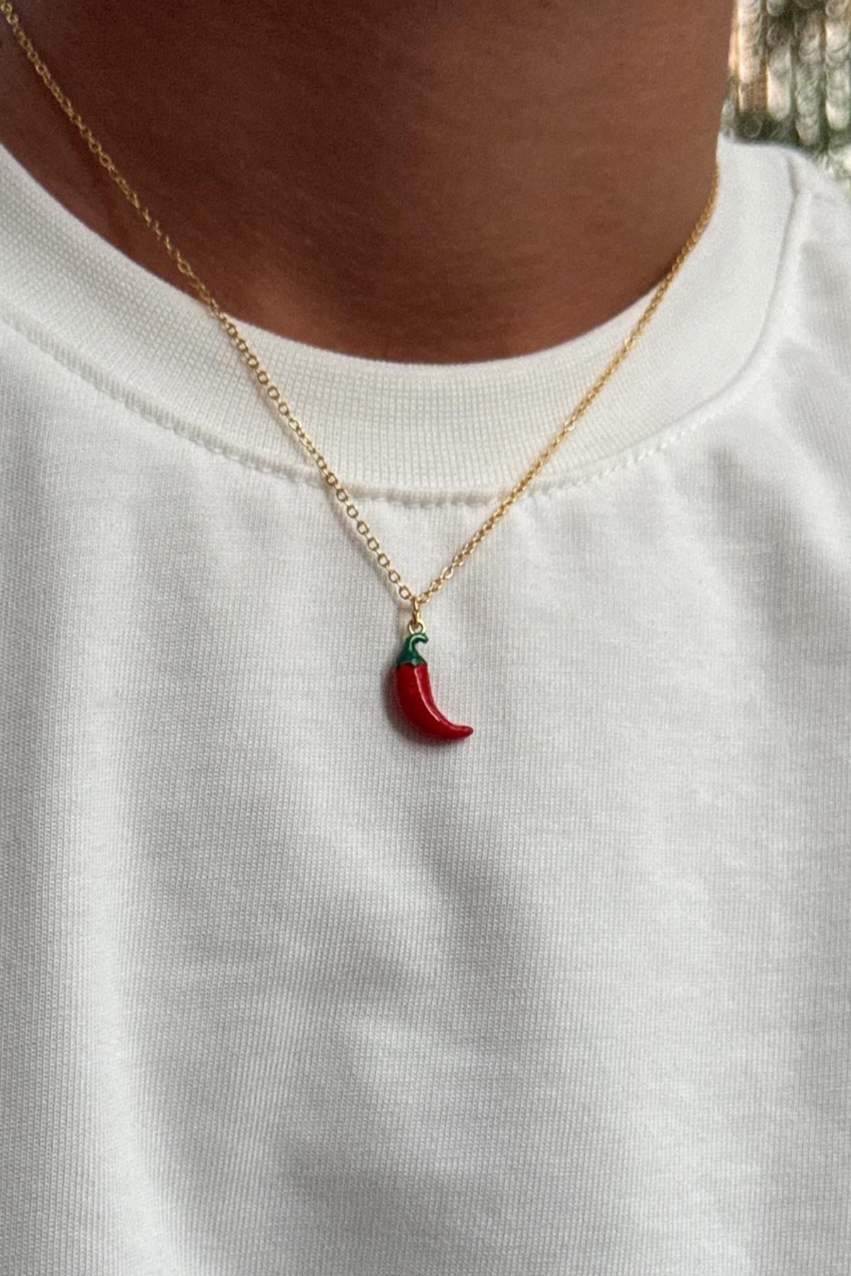 Pepper Necklace Gold Yellow