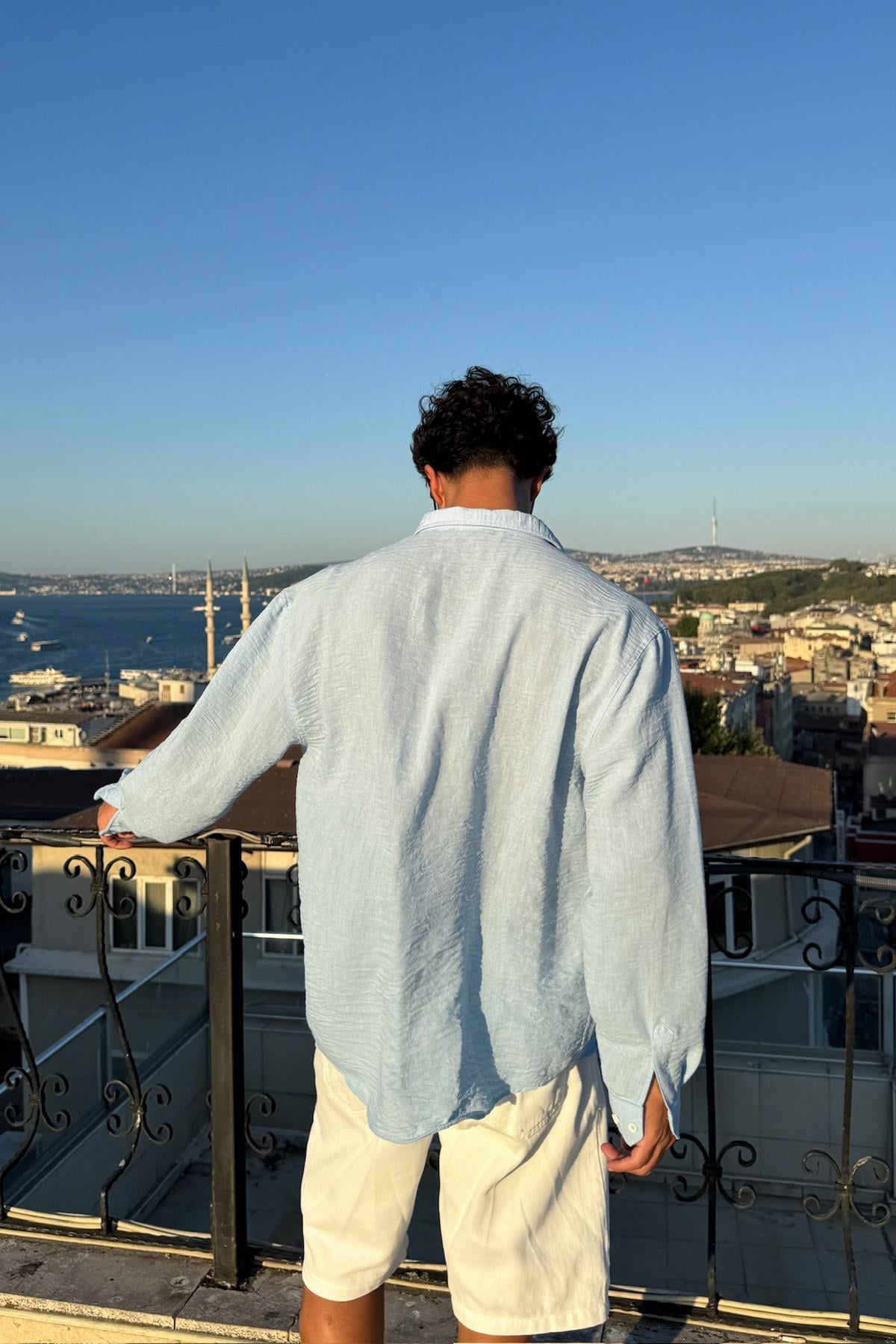 Chill Cozy Relax Fit Shirt Blue