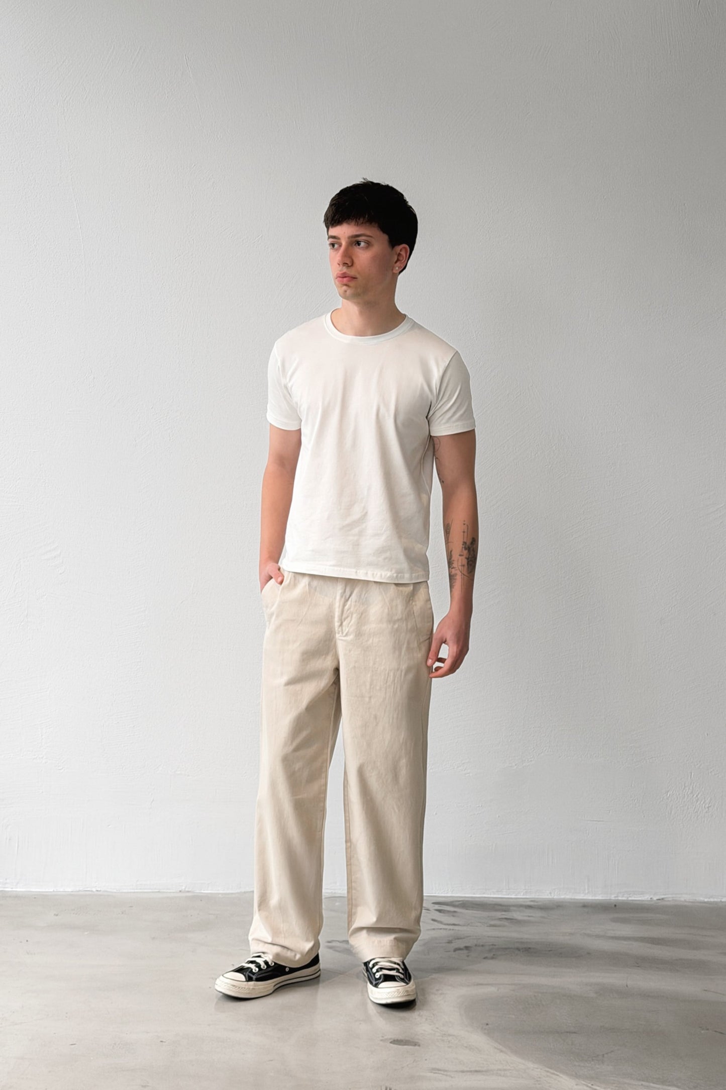 Double Pleated Boyfriend Pants