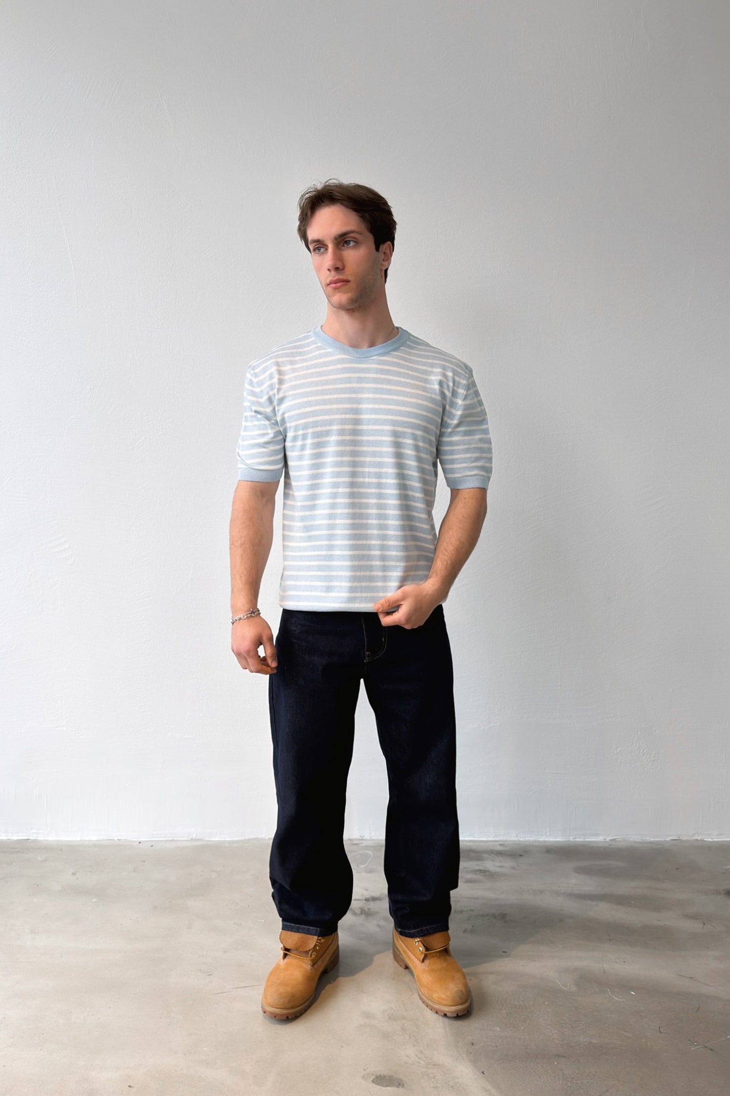 Striped Knit T-shirt
