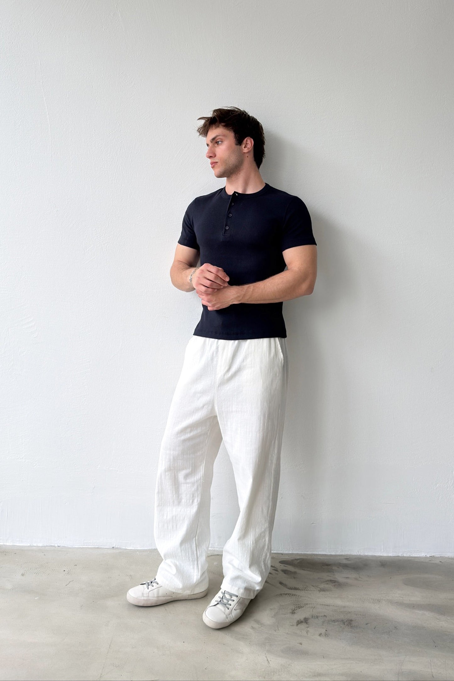 Buttoned Corduroy T-shirt