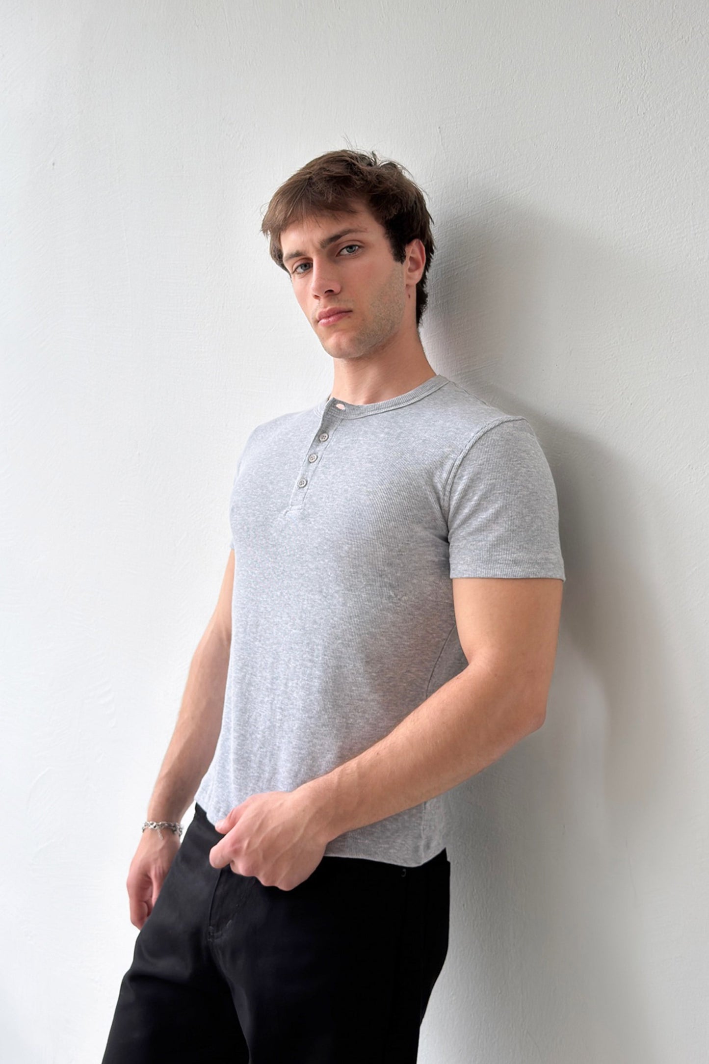 Buttoned Corduroy T-shirt