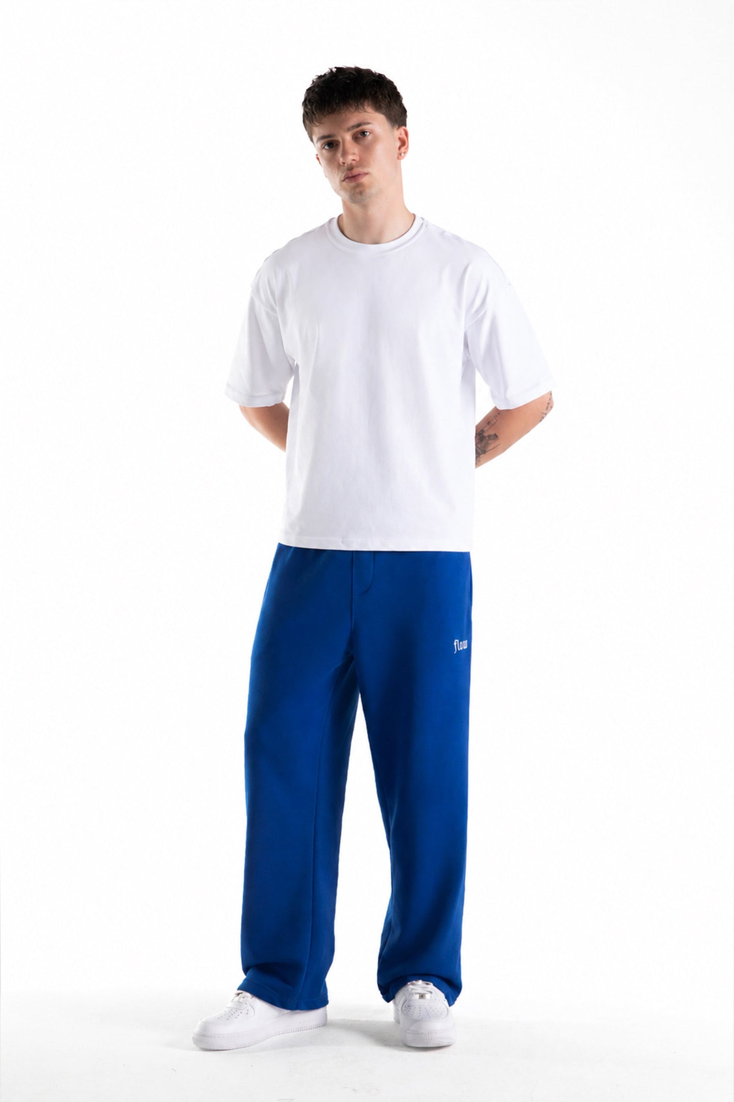 Flaw Atelier Saks Blue Baggy Sweatpants