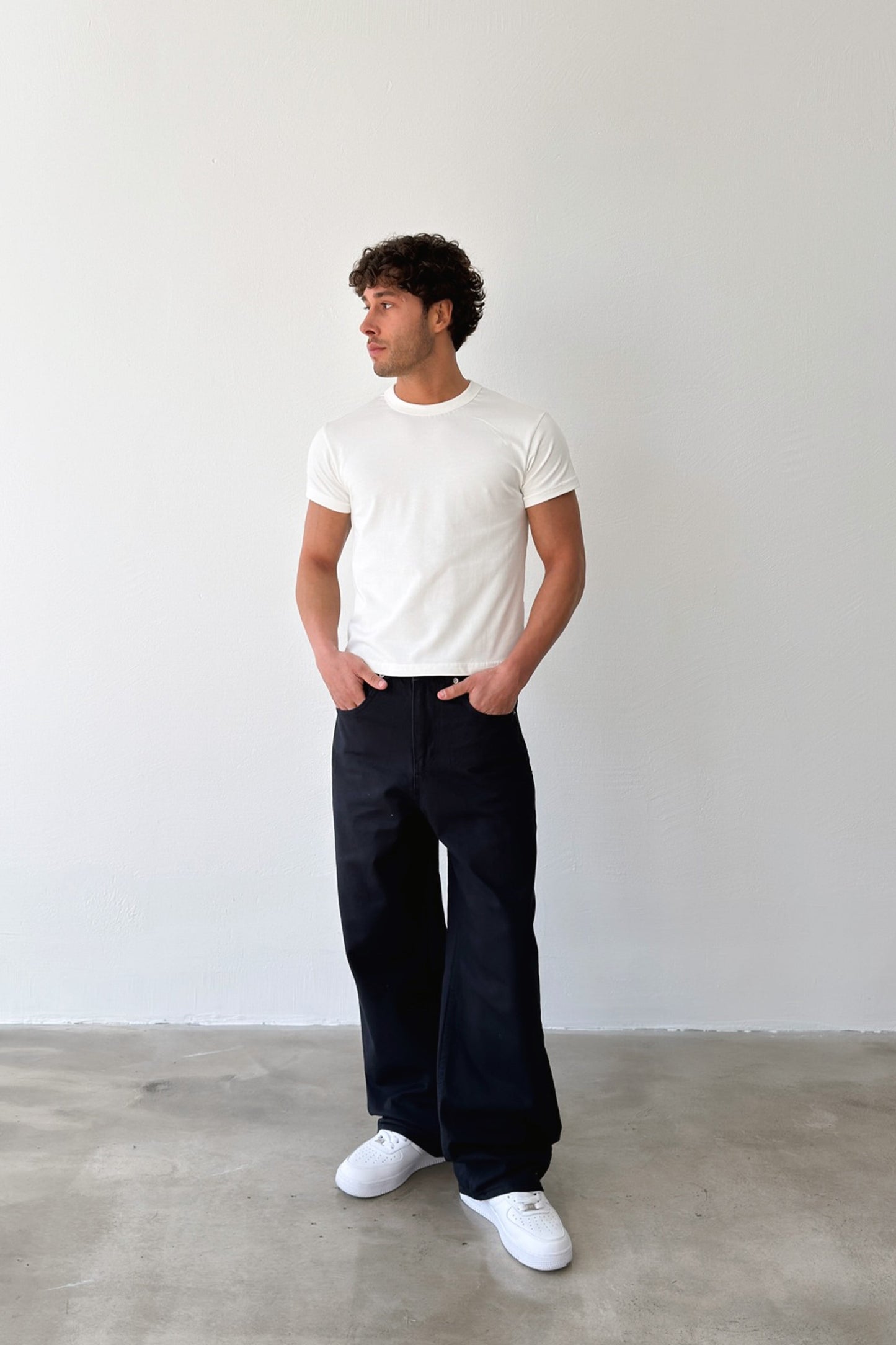 Gabardine Baggy Pants