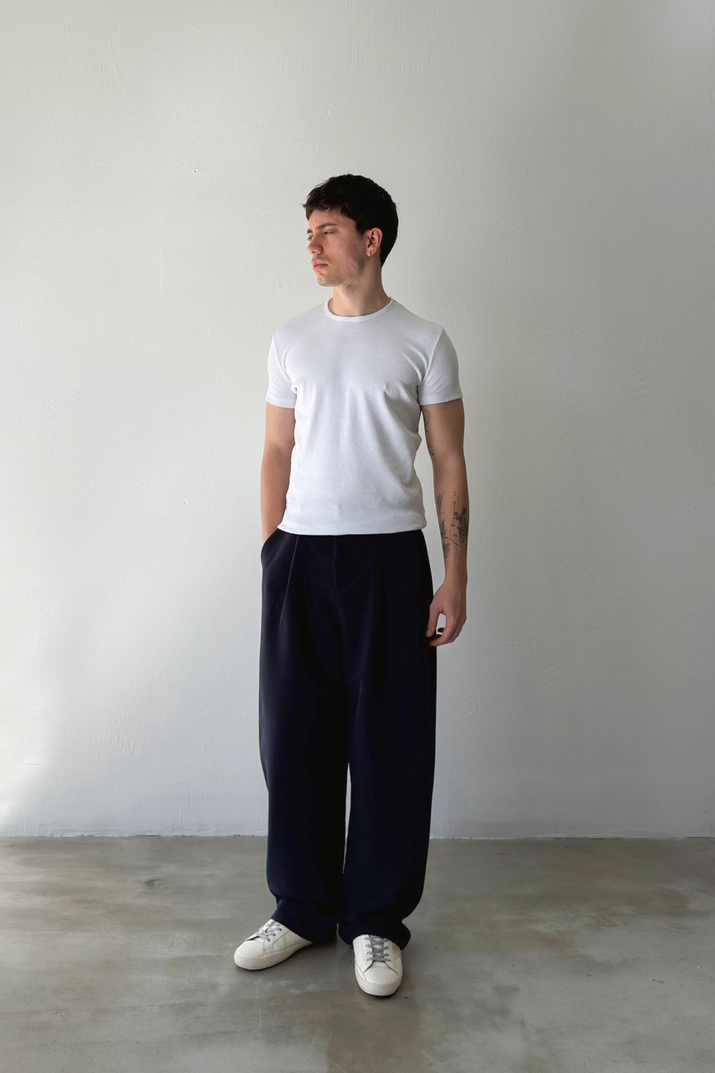 Pleated Palazzo Trousers