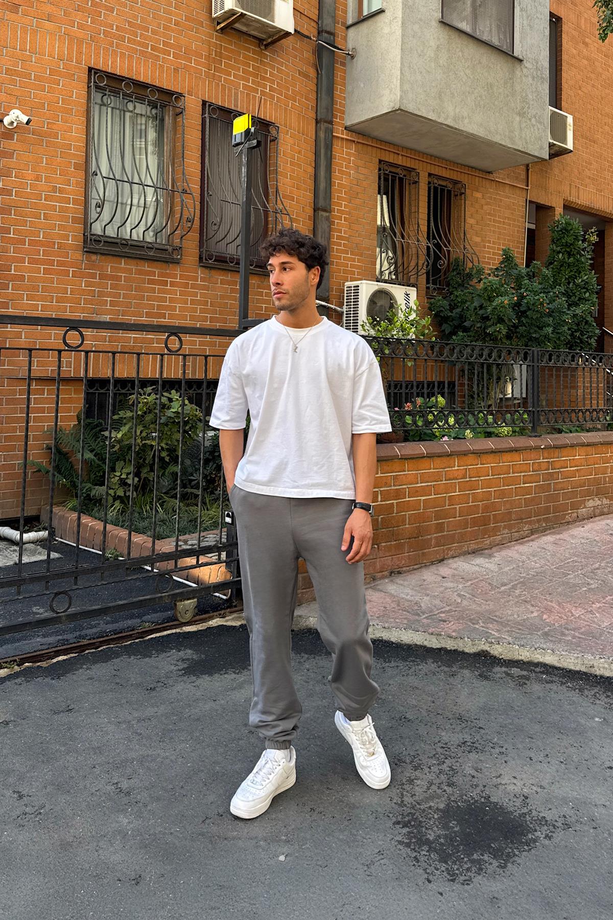 Regular Jogger Sweatpants, Dark Gray