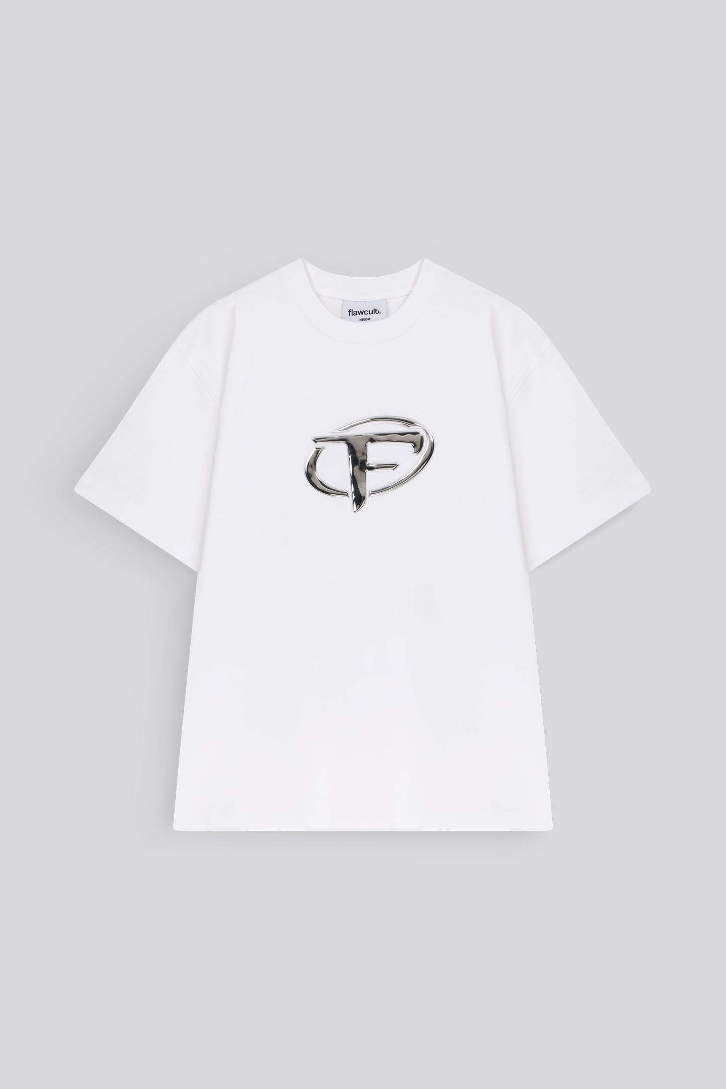 Hype - F Hologram White Print Tee