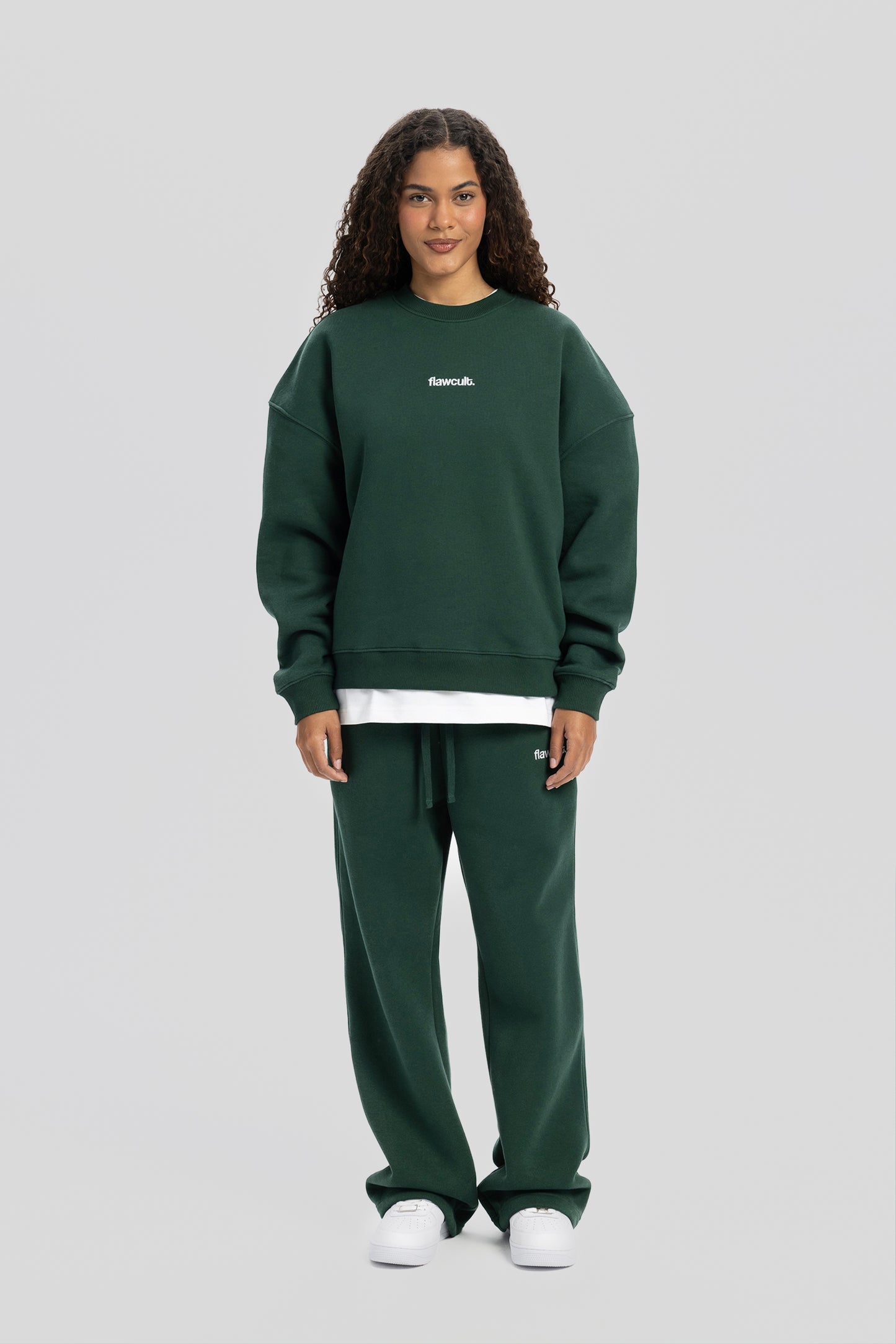 Flawcult besticktes grünes Sweatshirt