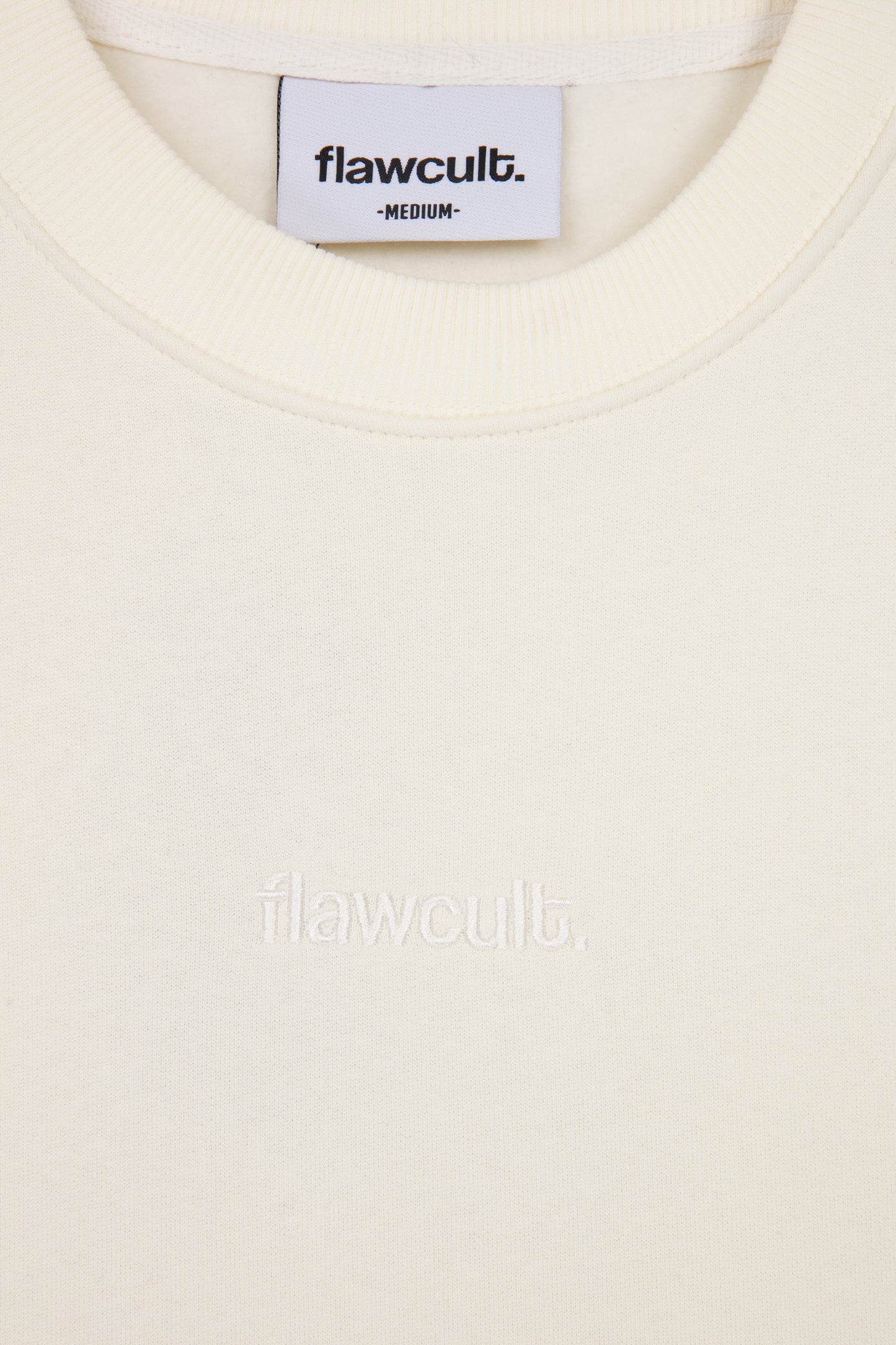 Flawcult besticktes beiges Sweatshirt