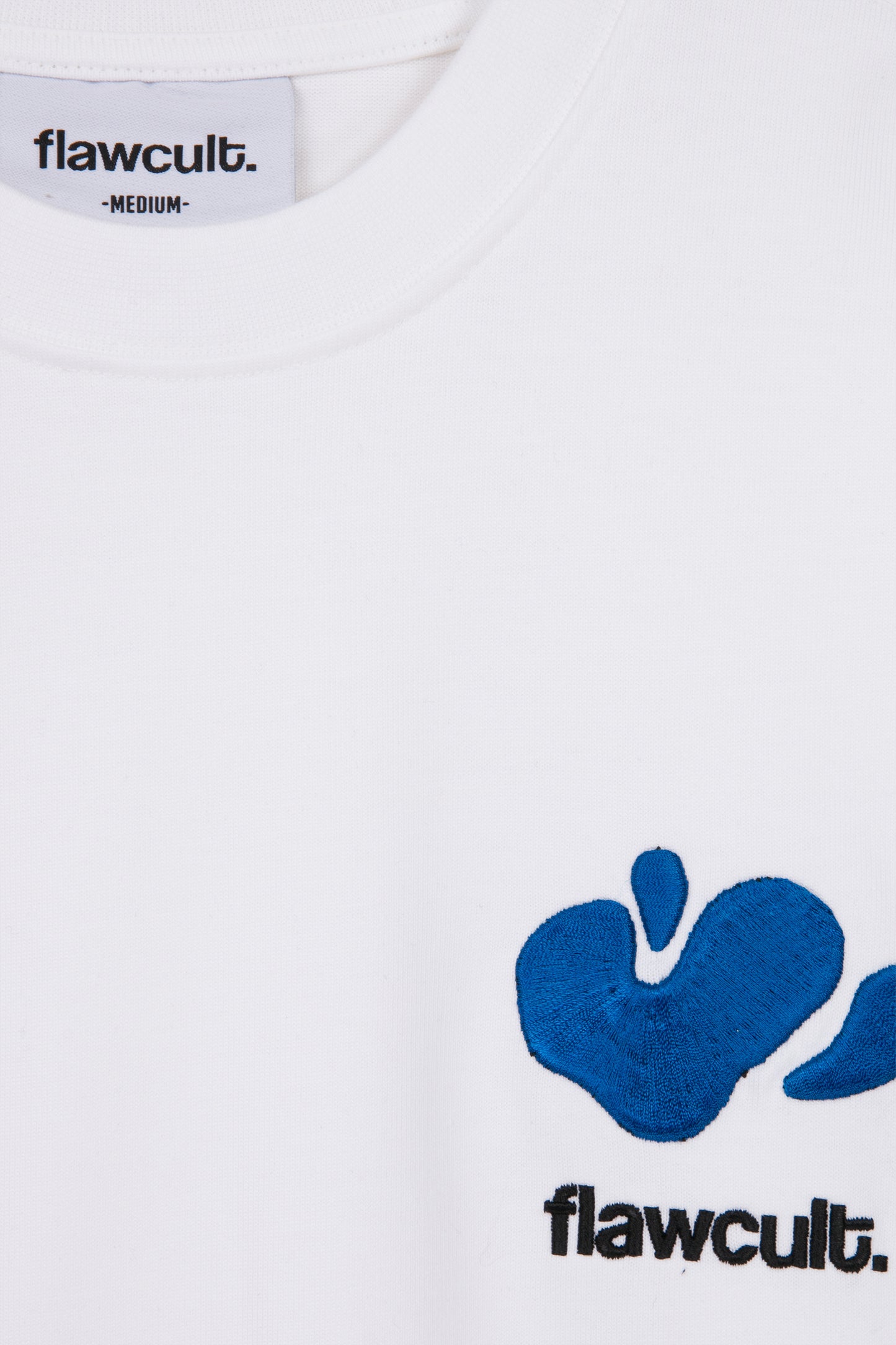 Flawcult Hand Patch White Tee