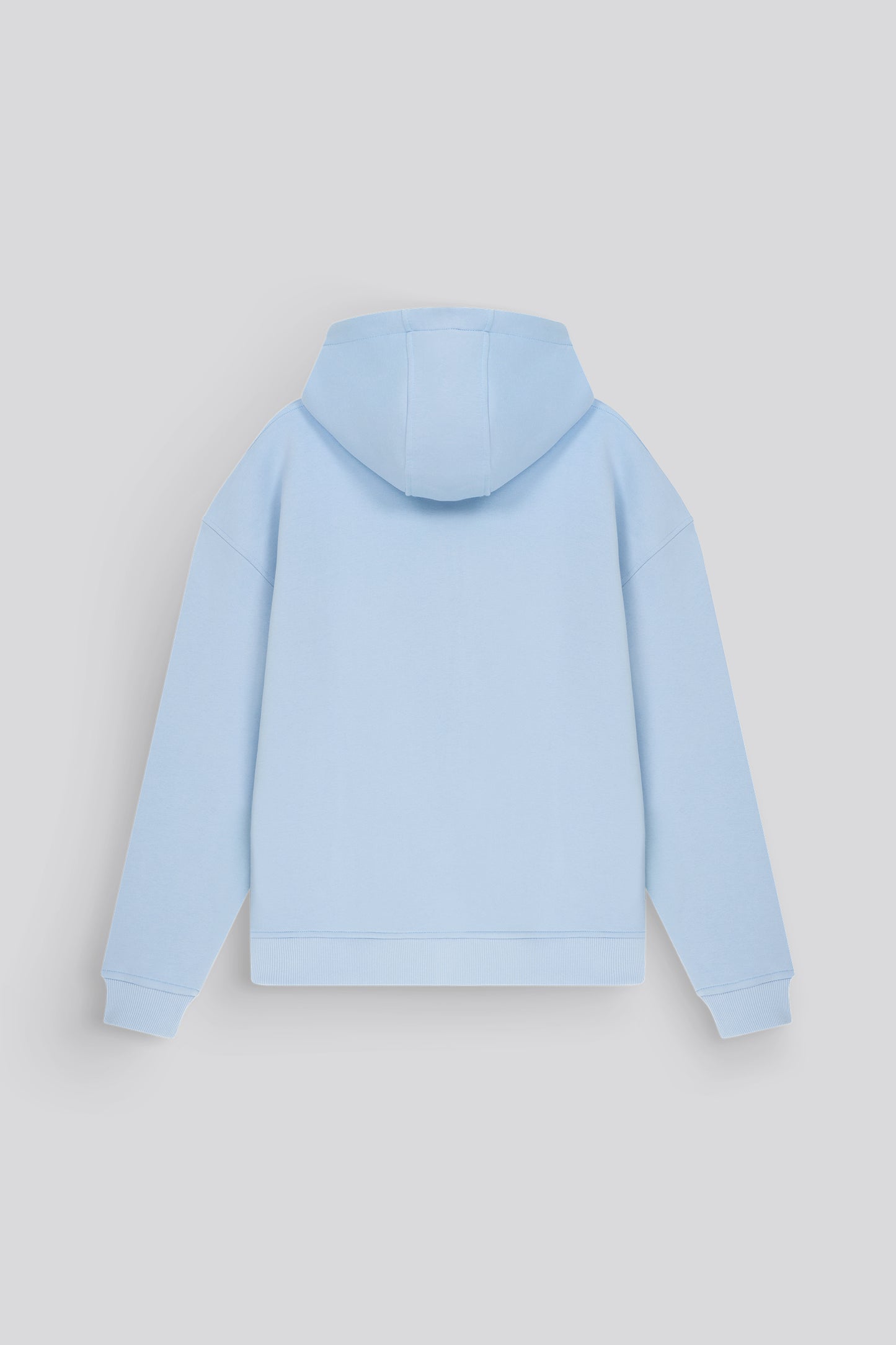 Flawcult bestickter babyblauer Kapuzenpullover mit Reißverschluss