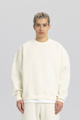 Flawcult besticktes beiges Sweatshirt