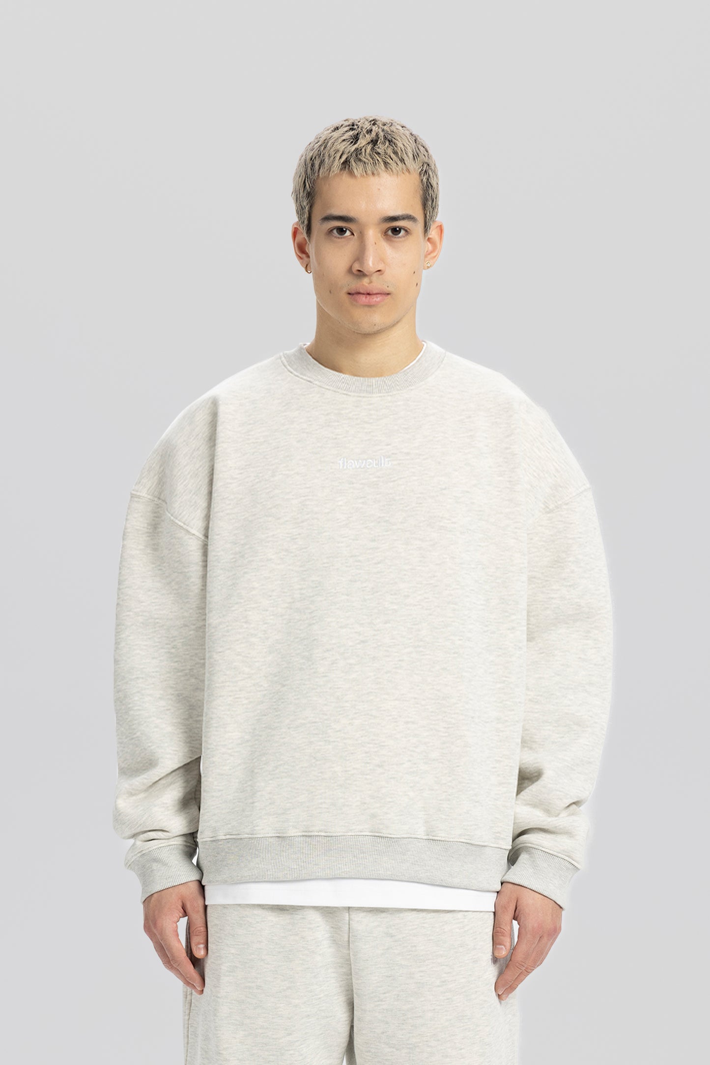 Flawcult besticktes graues Sweatshirt