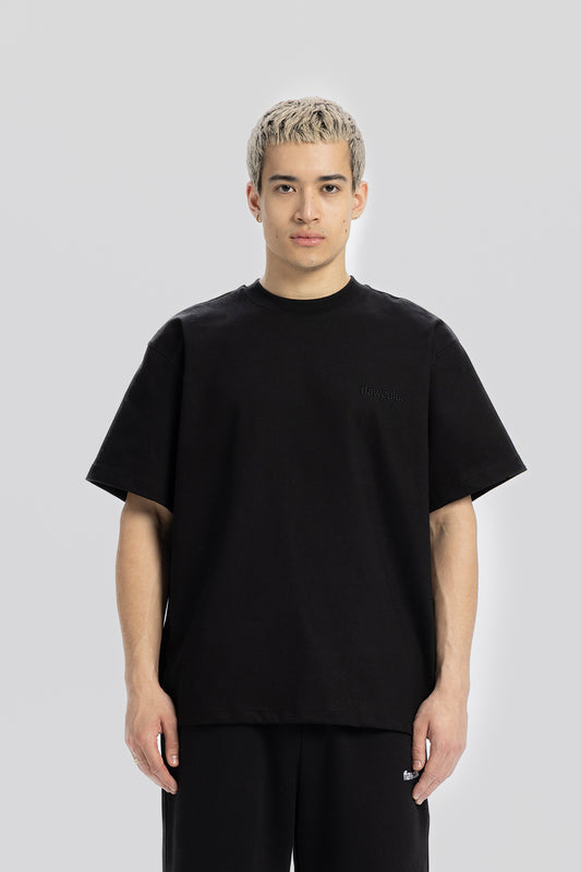 Flawcult besticktes schwarzes T-Shirt
