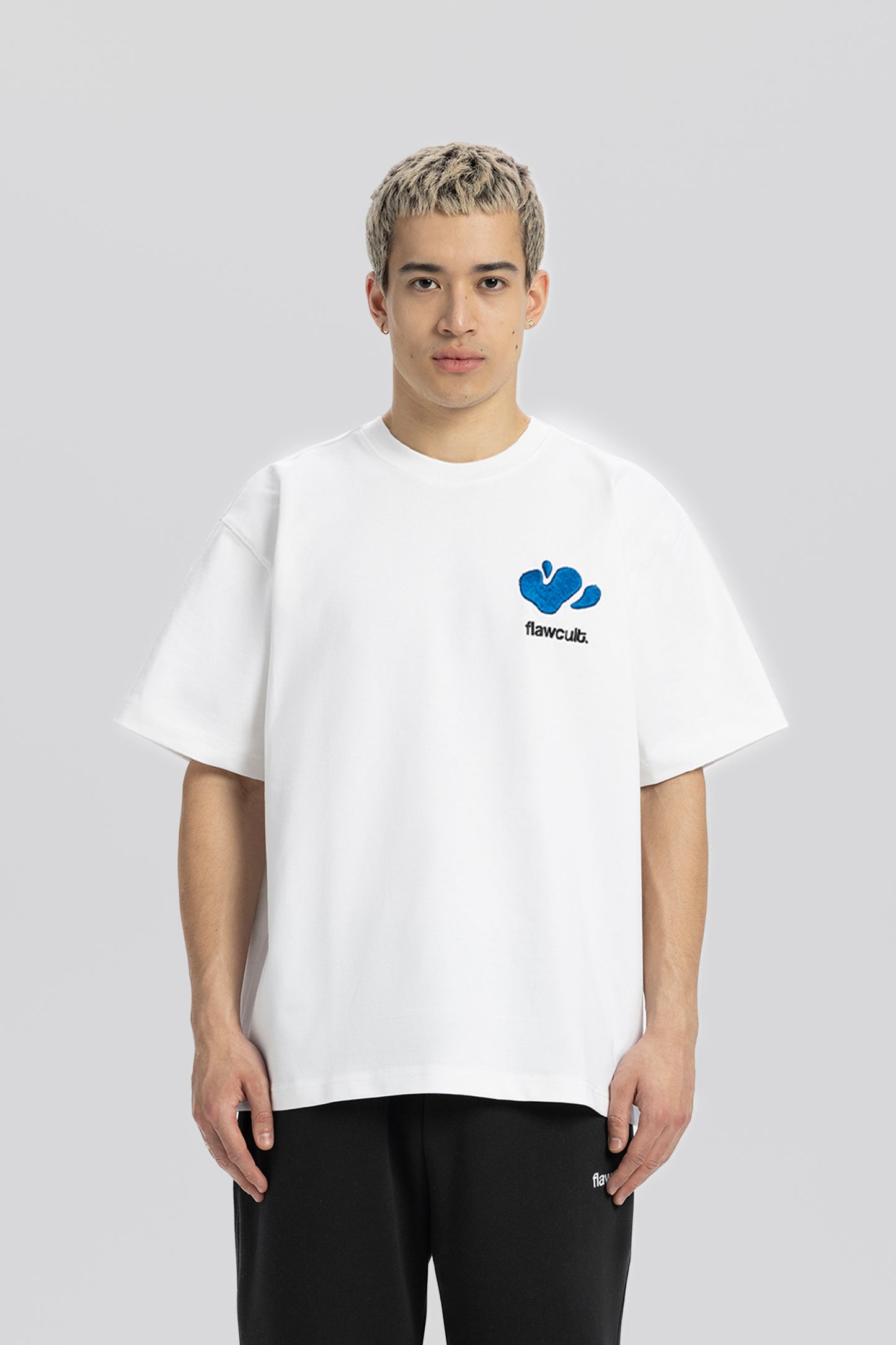 Flawcult Hand Patch White Tee