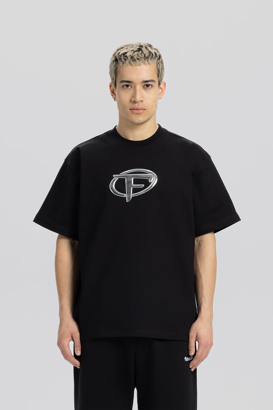 Flaw Puff Hologramm schwarzes T-Shirt