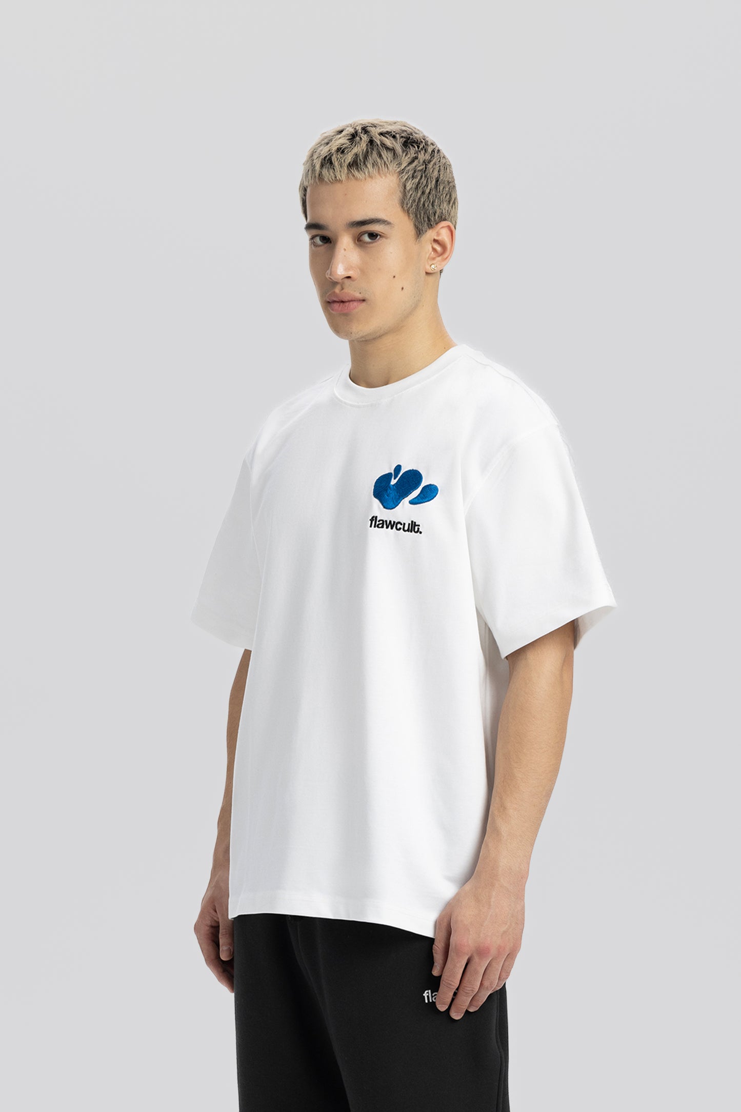 Flawcult Hand Patch White Tee