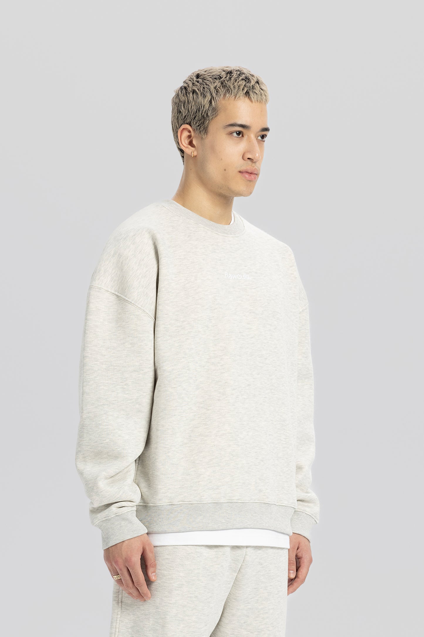 Flawcult besticktes graues Sweatshirt