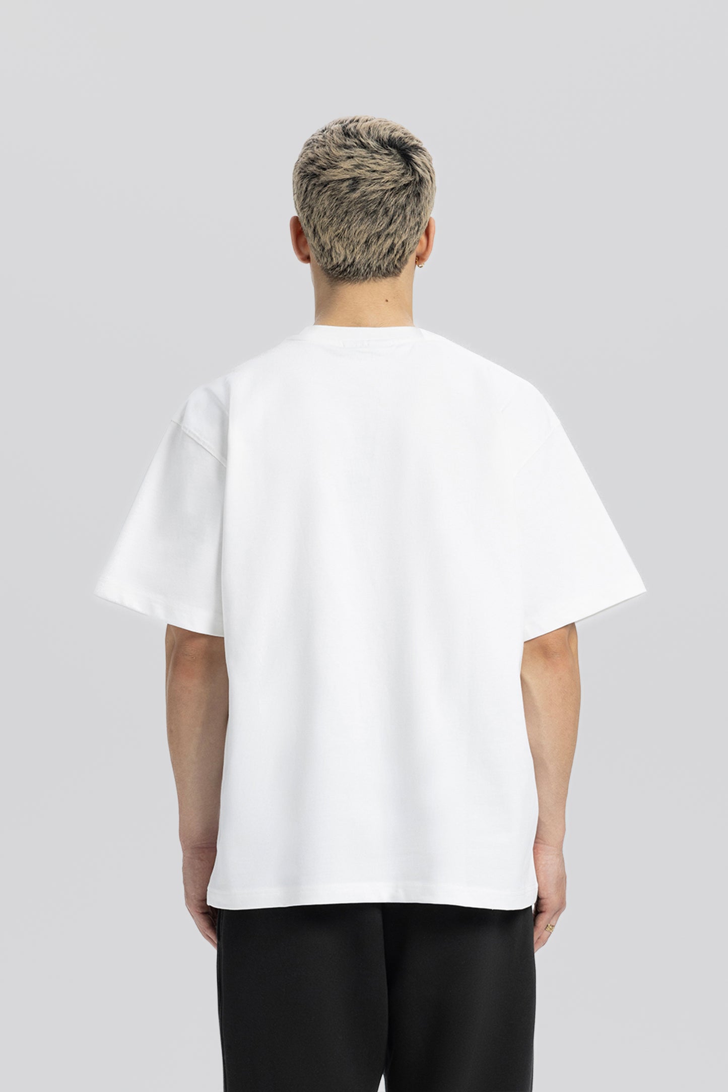 Flaw Embroidery White Star Tee