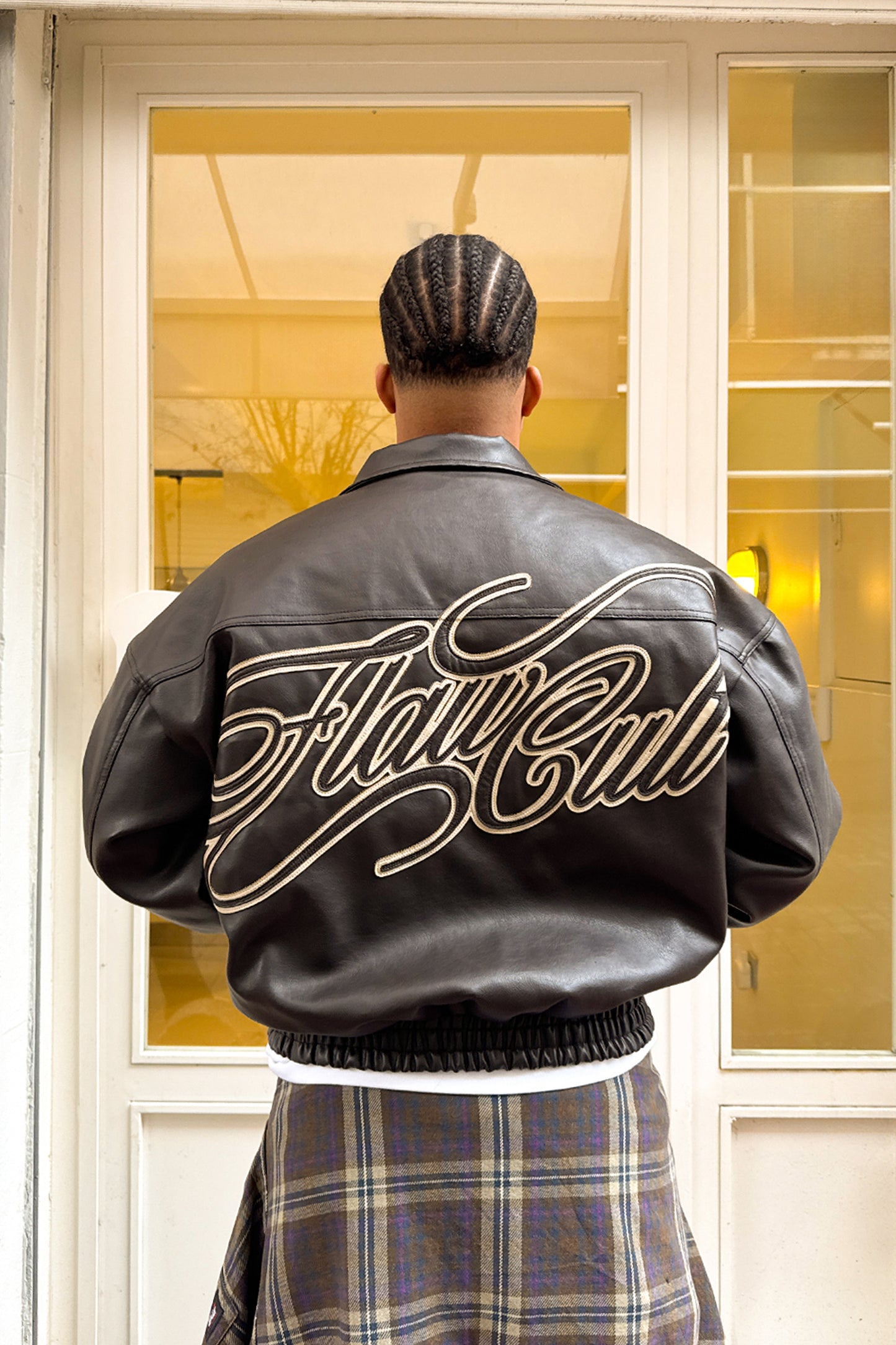 "THE MUST" LEATHER 90'S VINTAGE JACKET BROWN