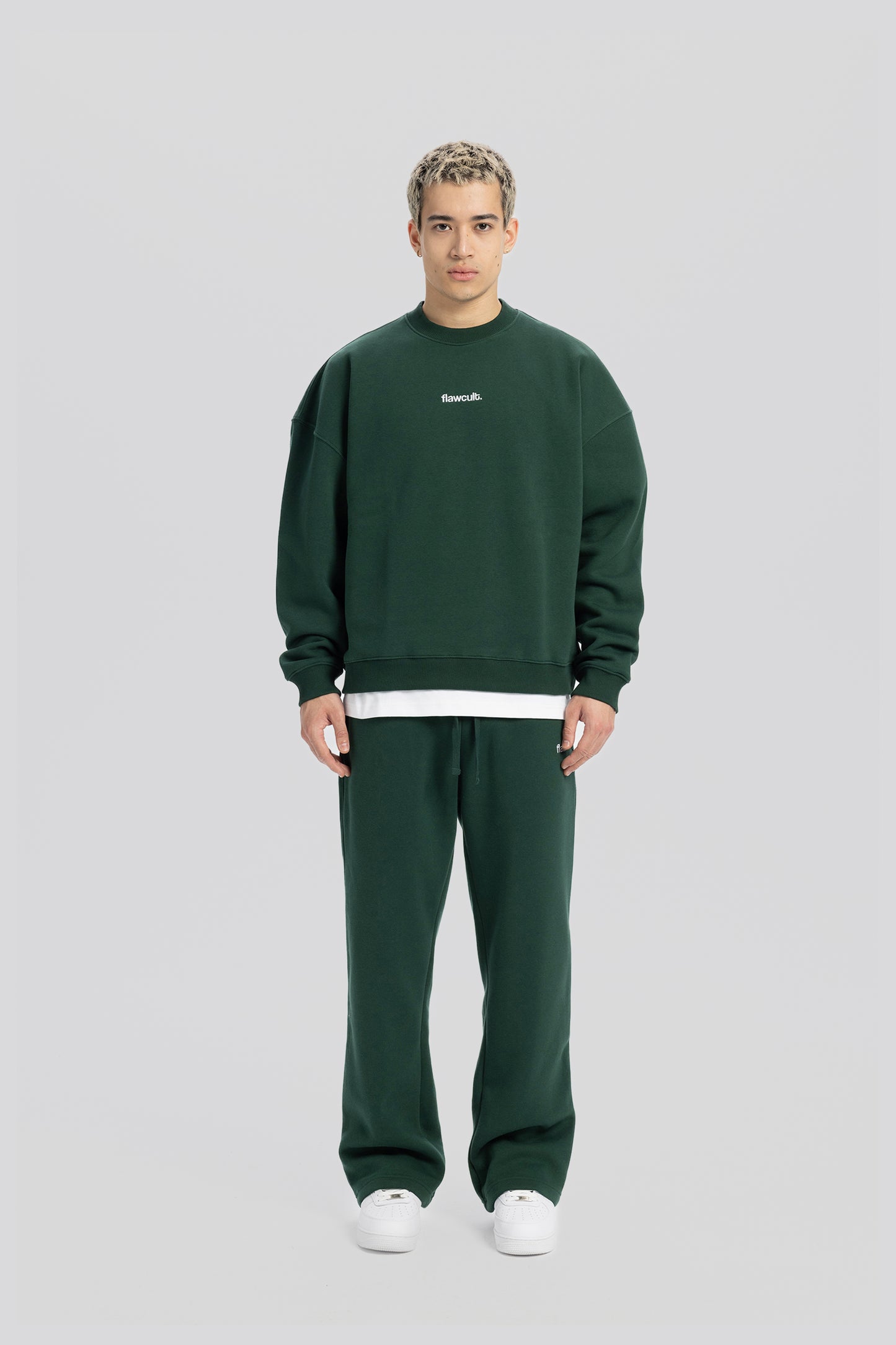 Flawcult besticktes grünes Sweatshirt