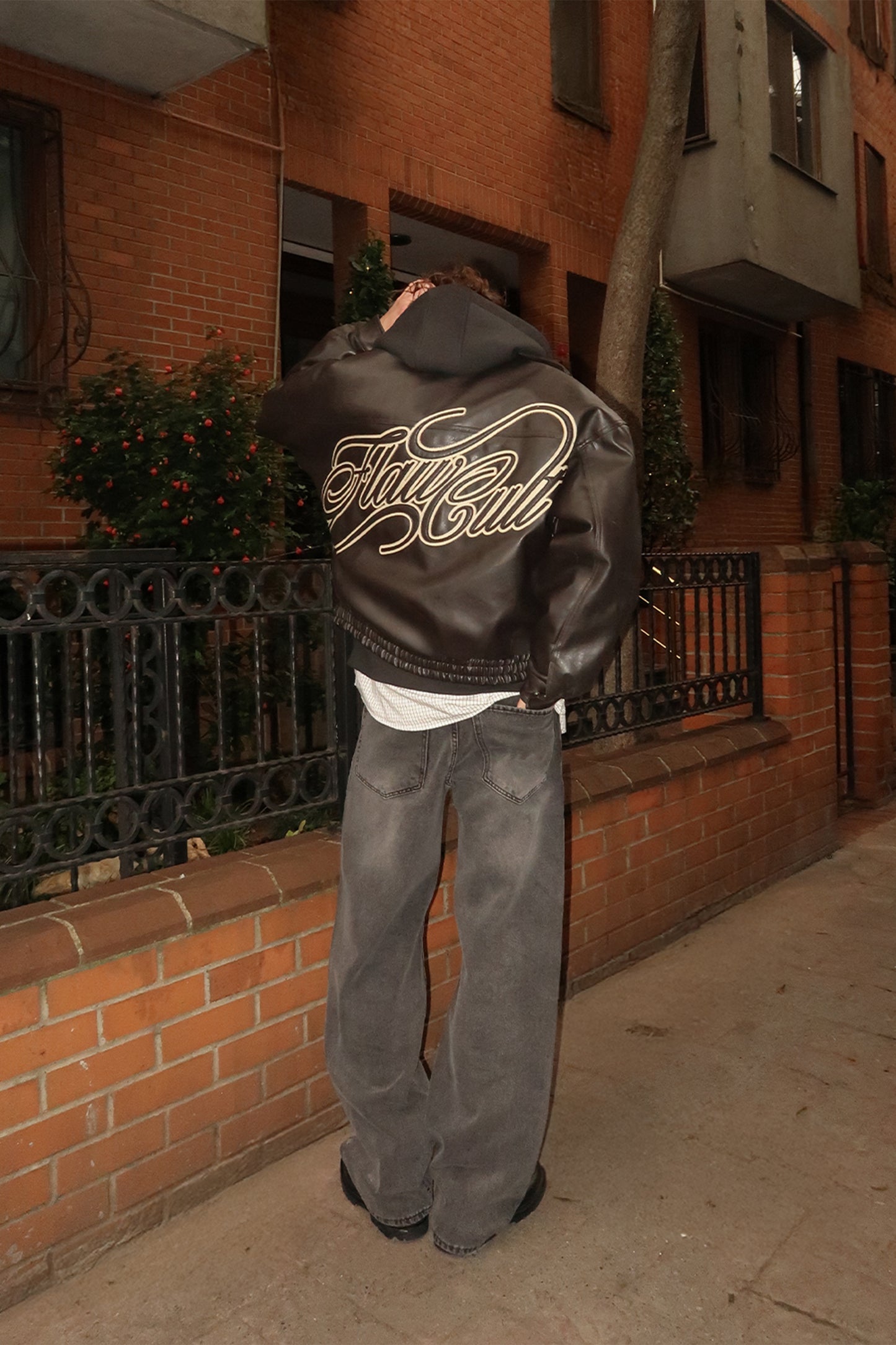 "THE MUST" LEATHER 90'S VINTAGE JACKET BROWN