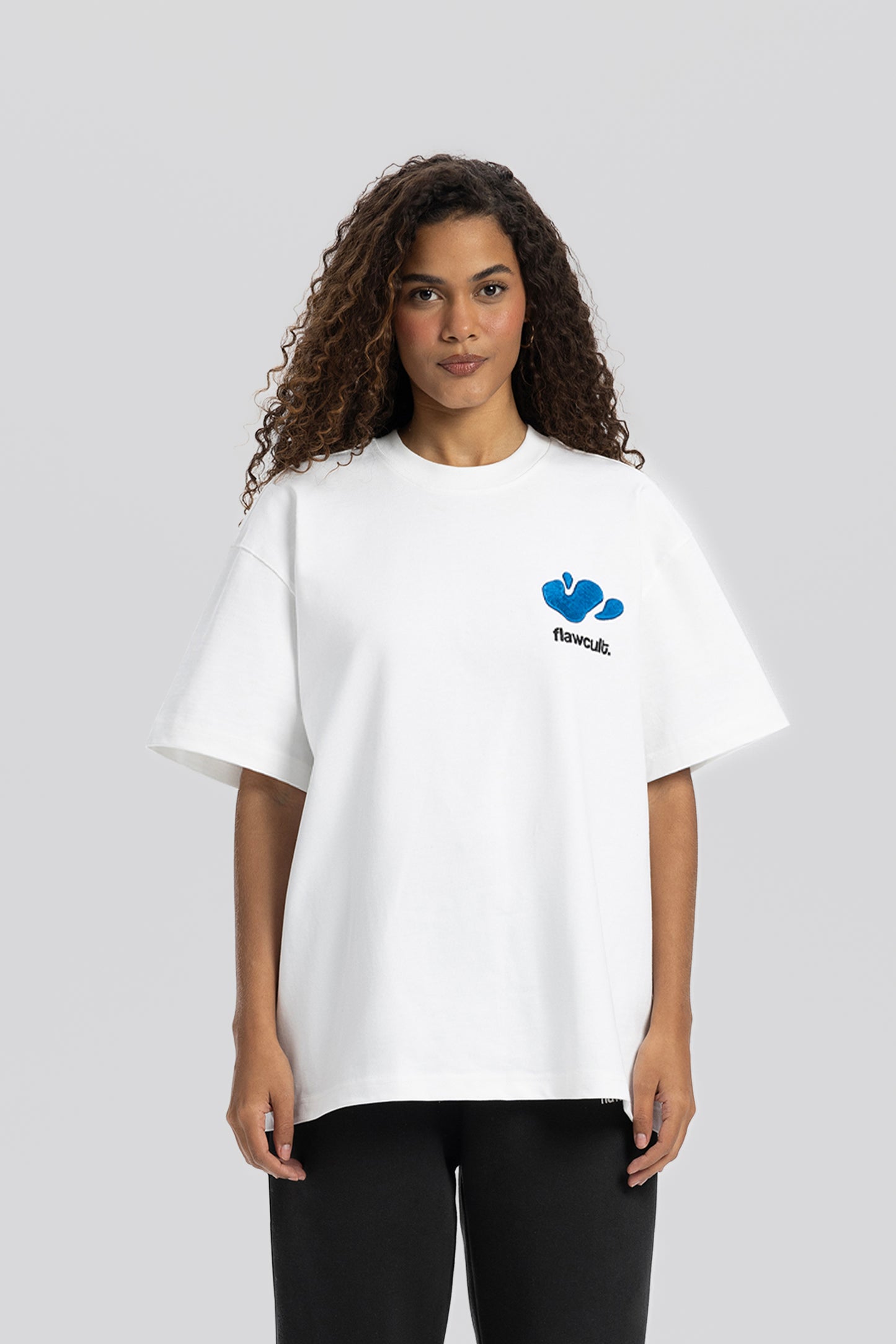 Flawcult Hand Patch White Tee