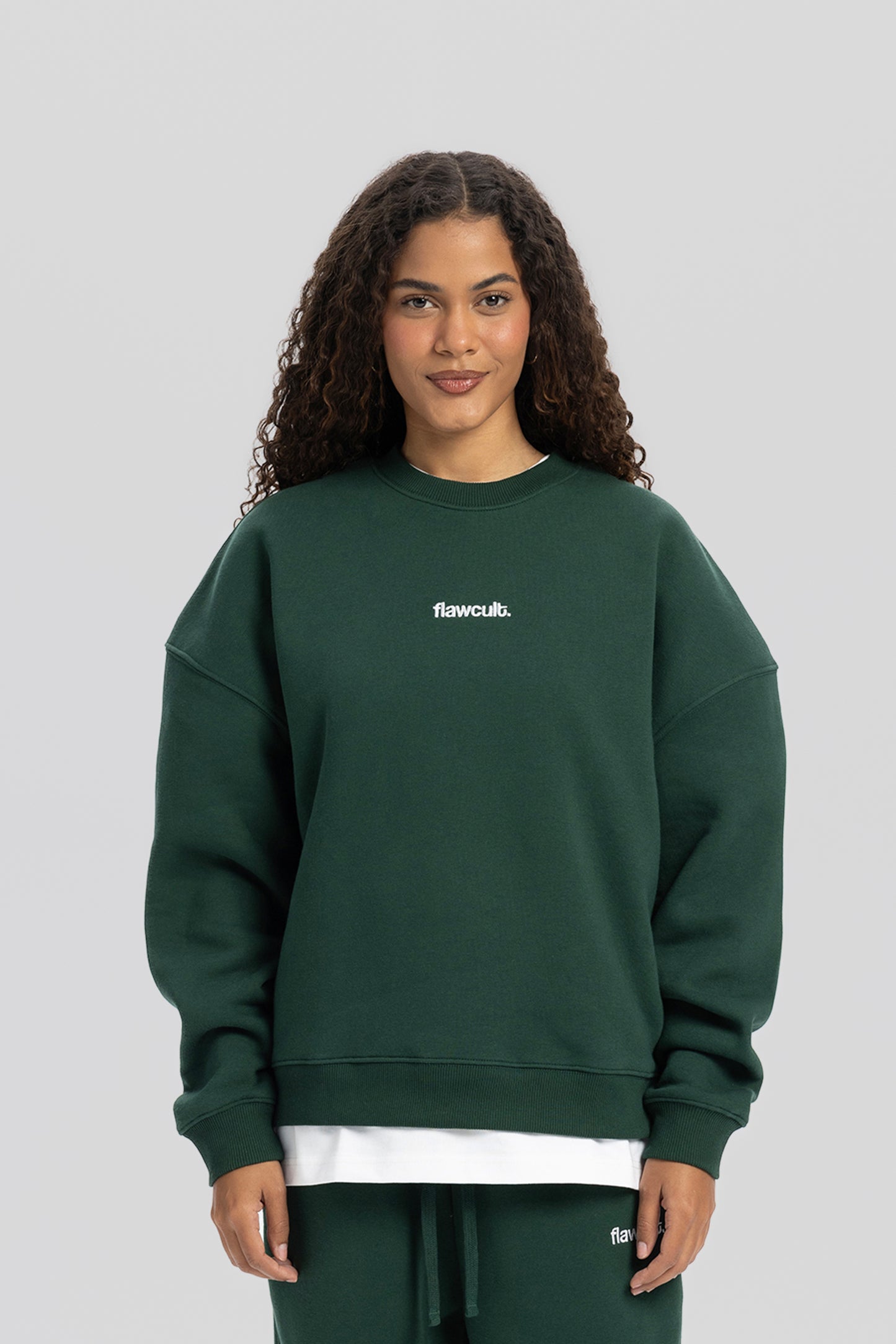 Flawcult besticktes grünes Sweatshirt