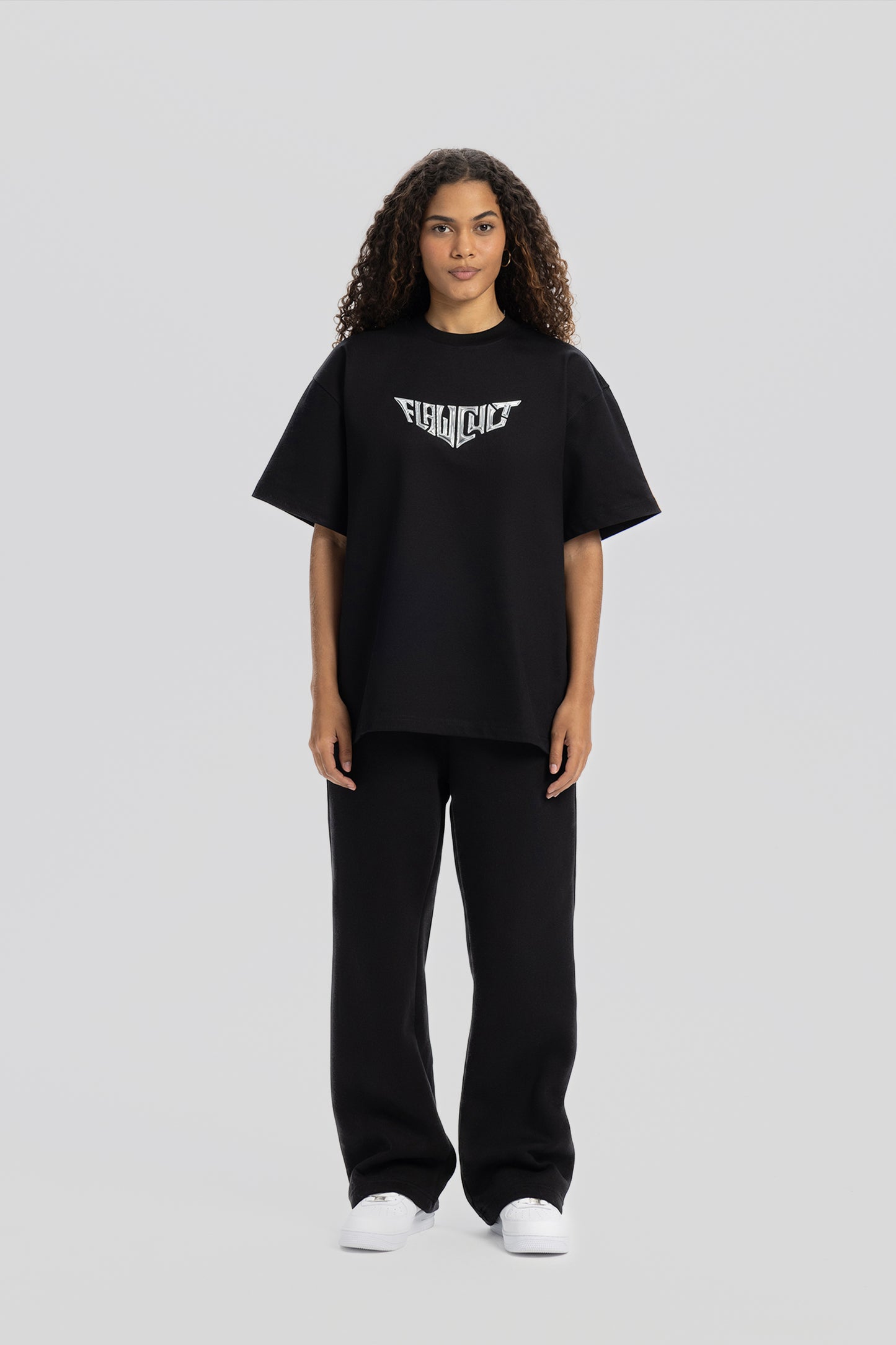 Flawcult Hologram Black Print Tee