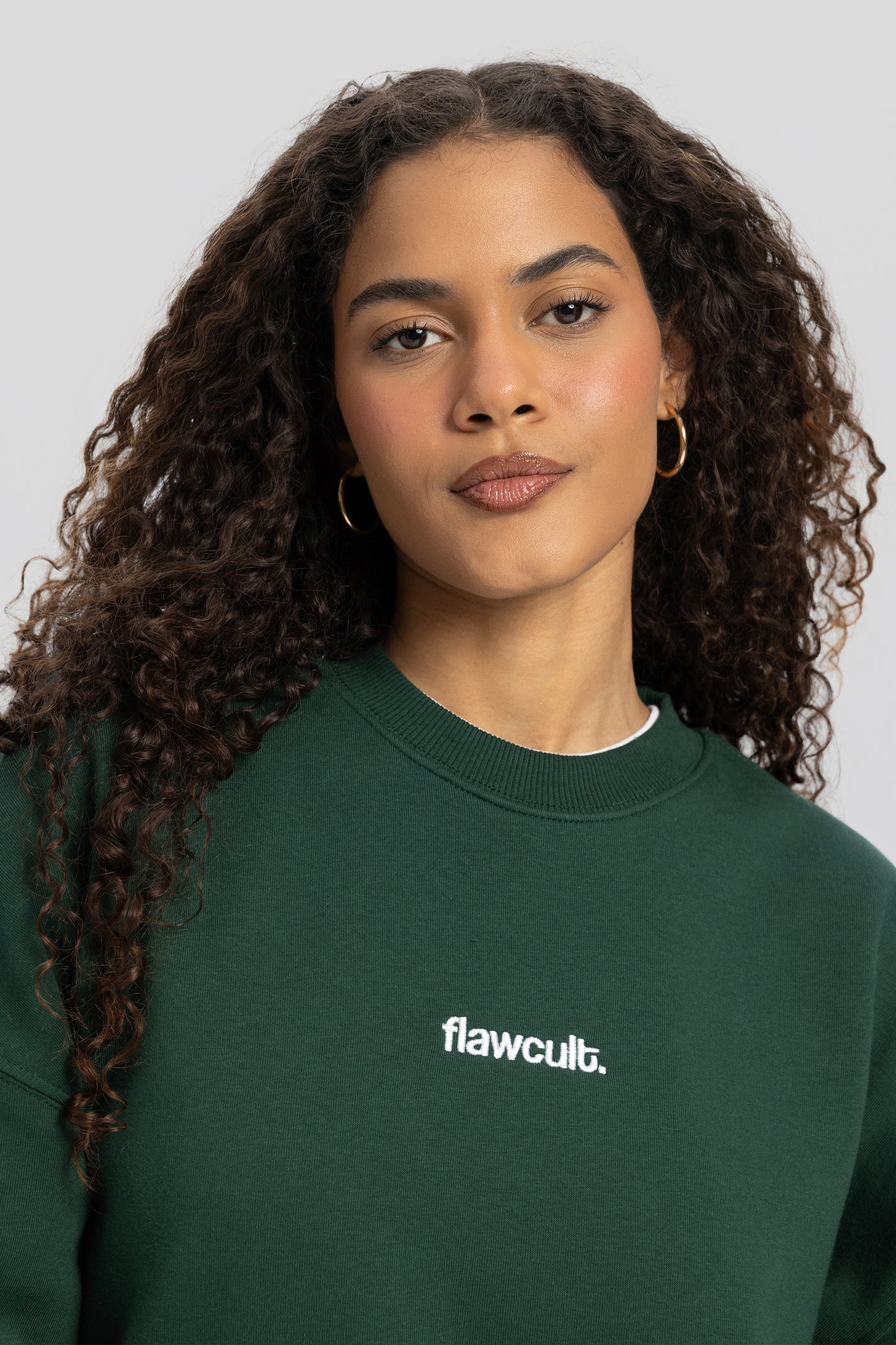 Flawcult besticktes grünes Sweatshirt