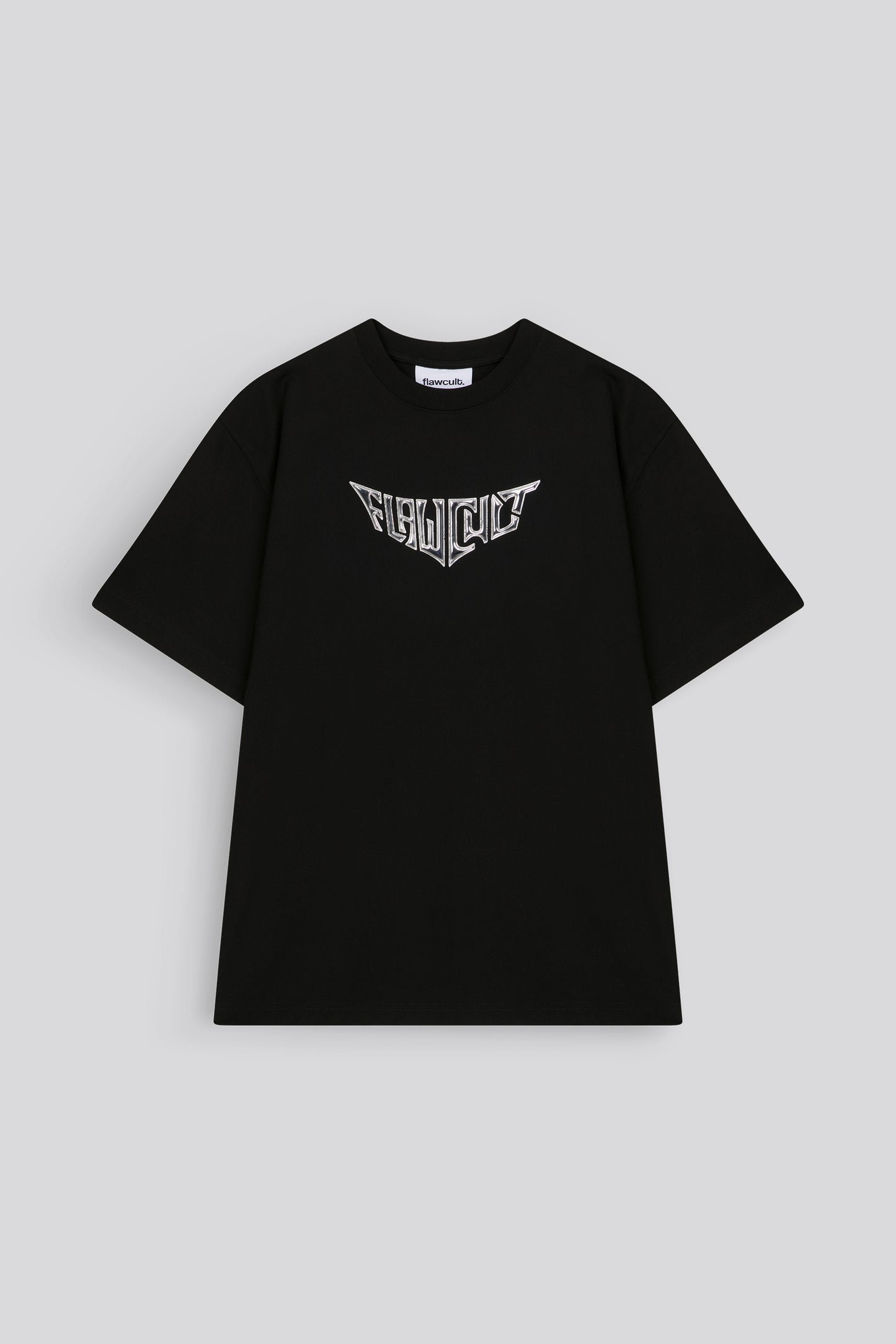 Flawcult Hologram Black Print Tee