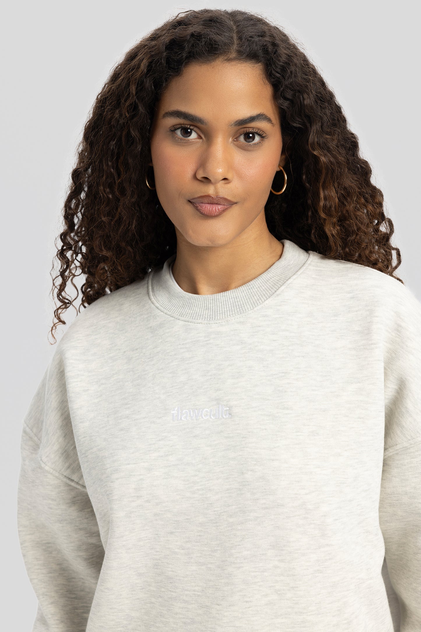 Flawcult besticktes graues Sweatshirt